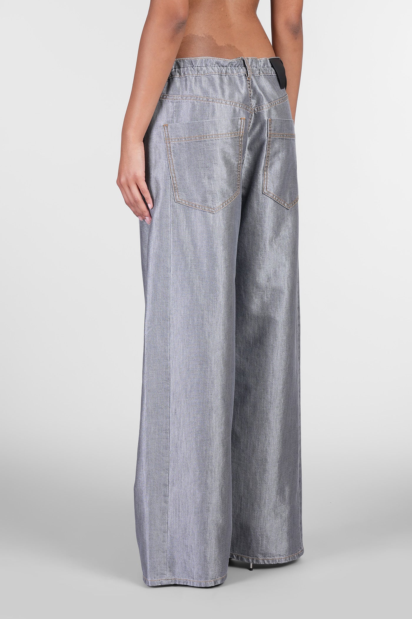 Iris Jeans in grey cotton - Image 3