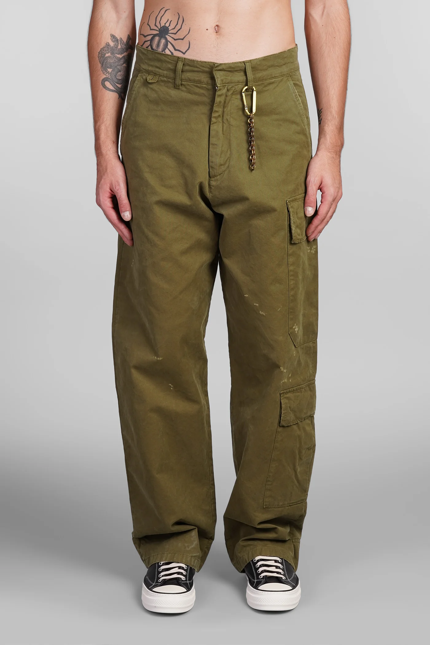 Jeffrey Pants in green cotton
