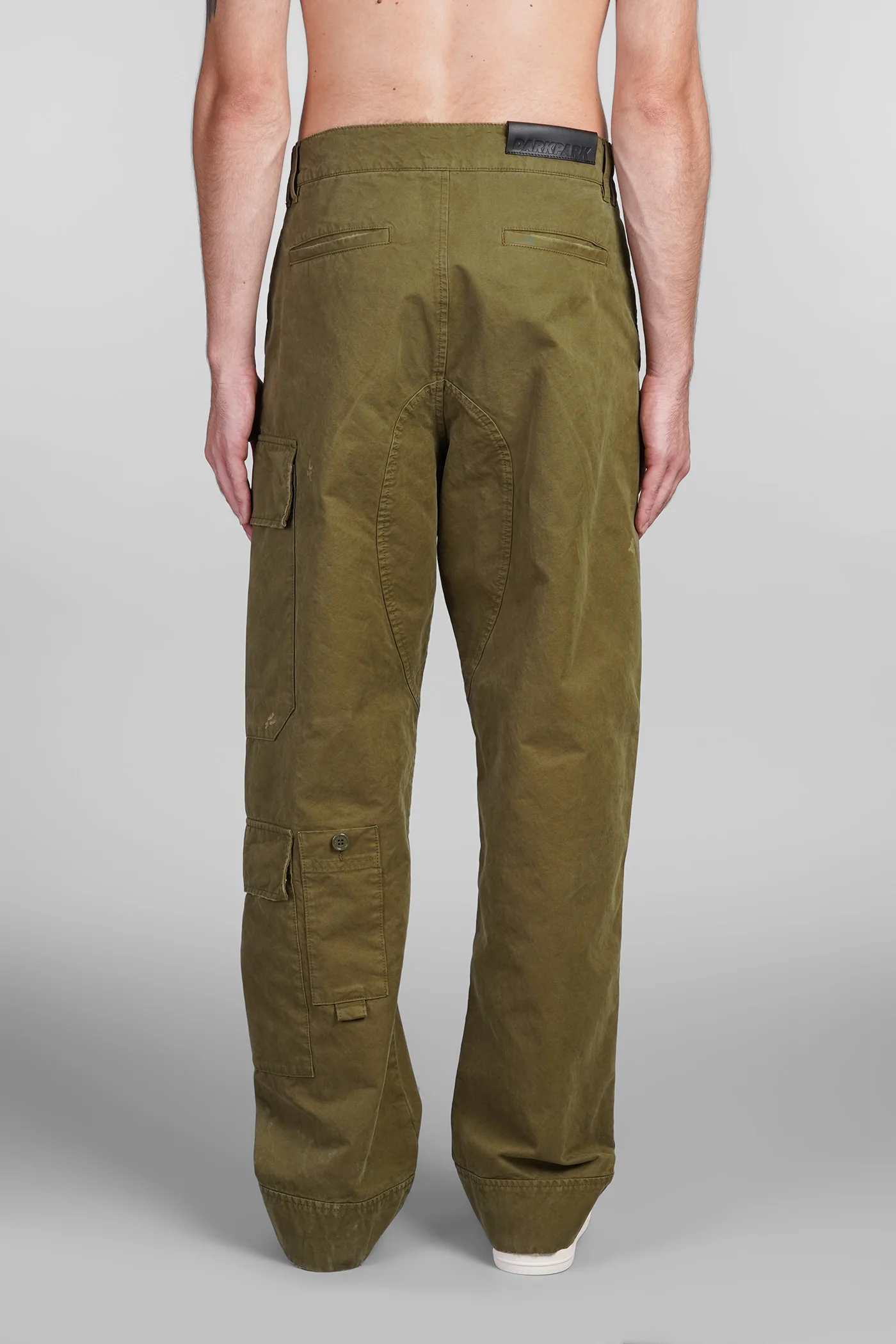 Jeffrey Pants in green cotton - Image 3