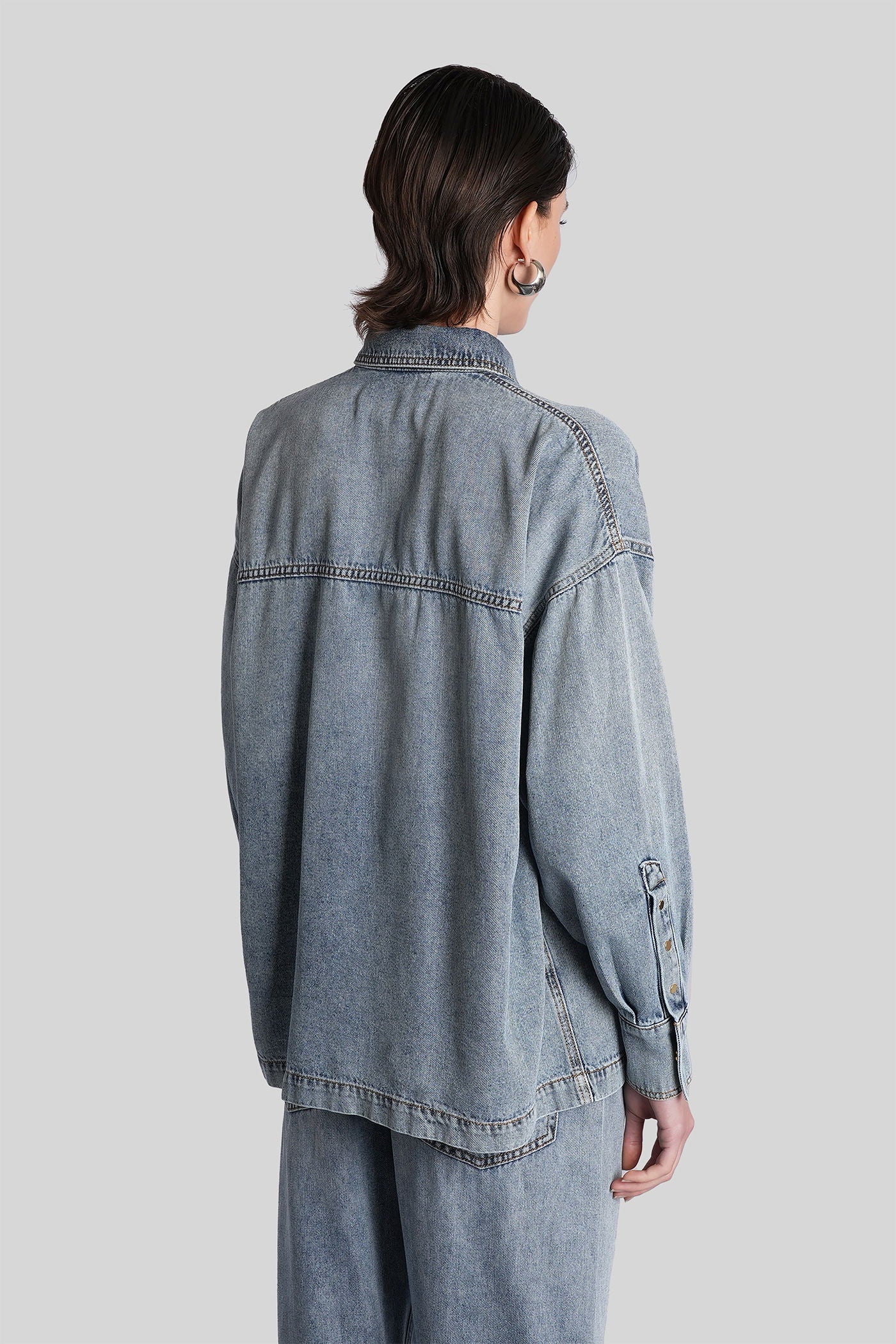 Jenny Shirt in blue denim - Image 3