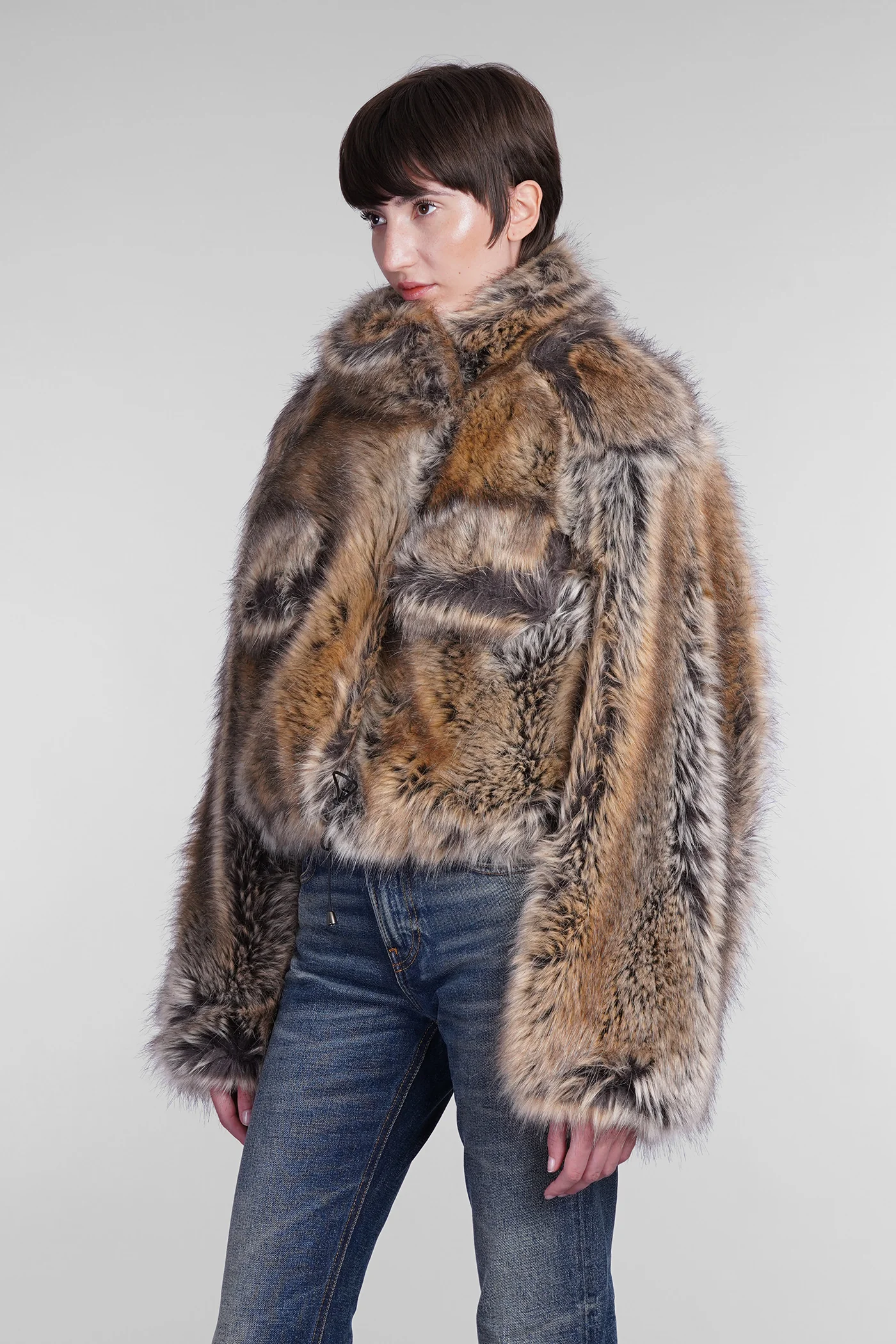 Kayle Fur & Shearling in beige acrylic - Image 4