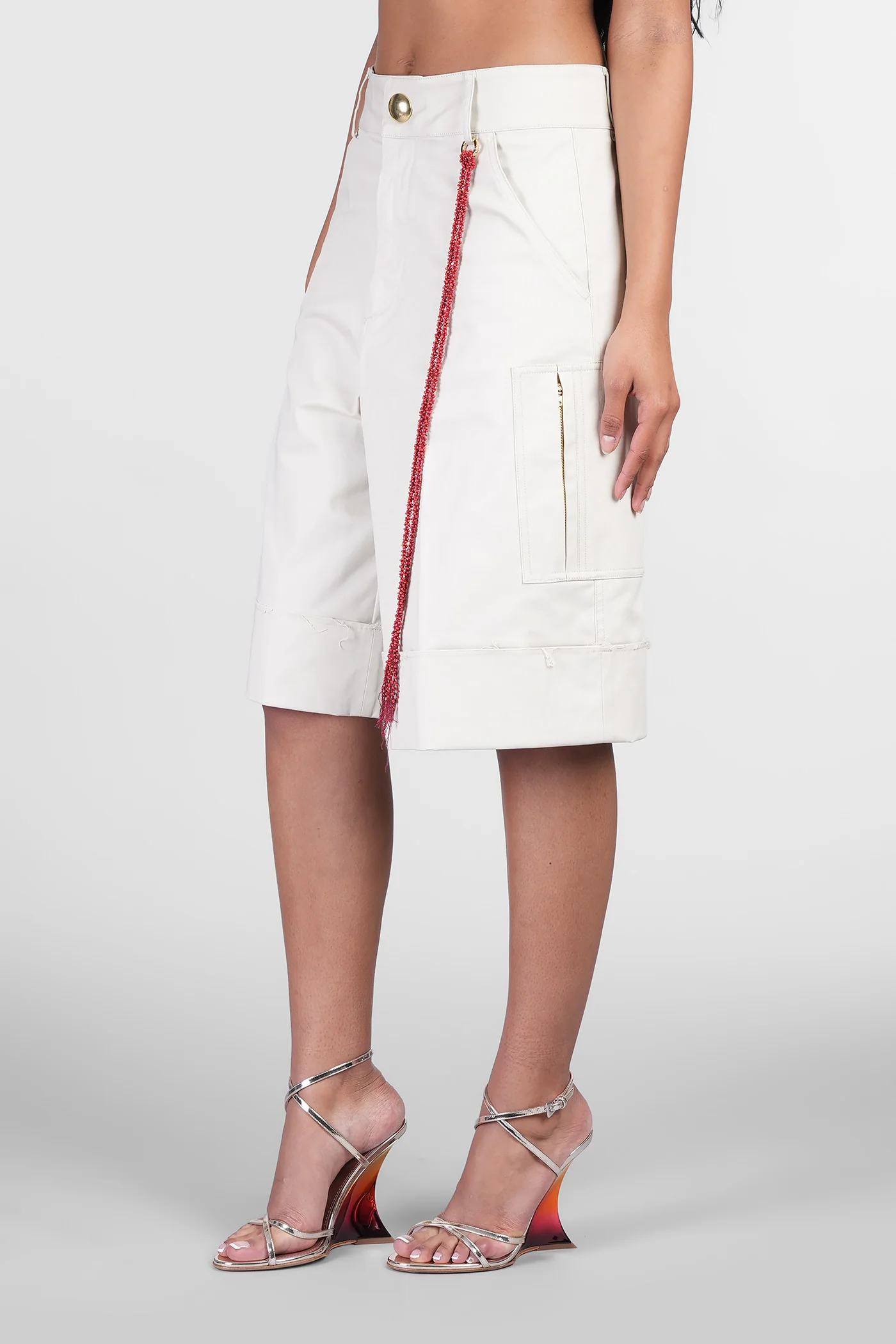 Nick Shorts in beige cotton - Image 4