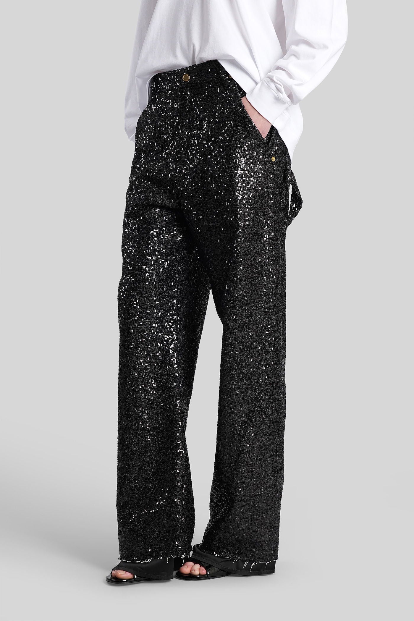 Sienna Pants in black cotton - Image 4