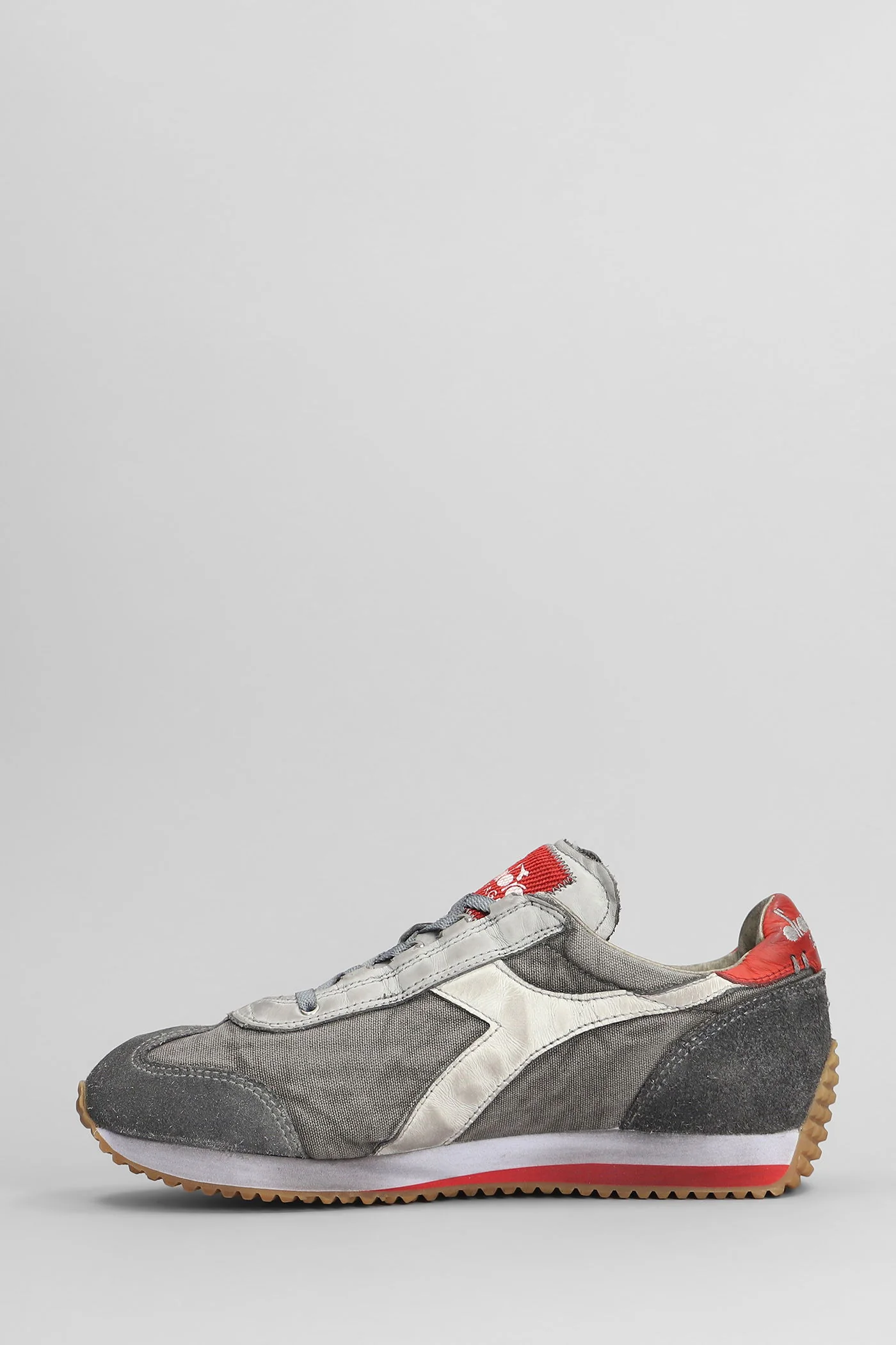 Equipe Dirty Sneakers in grey canvas - Image 3