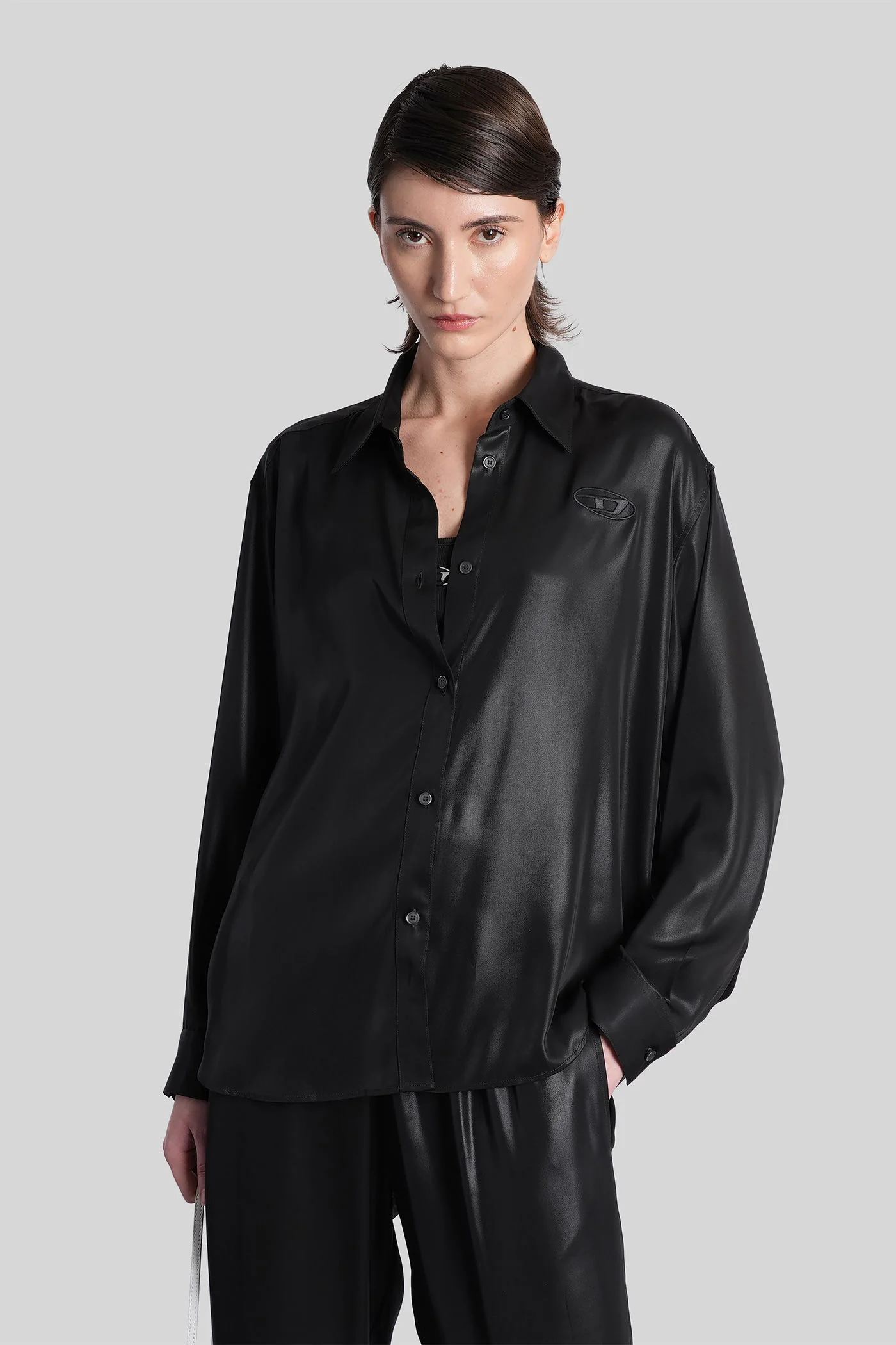 C-simplier Shirt in black polyester
