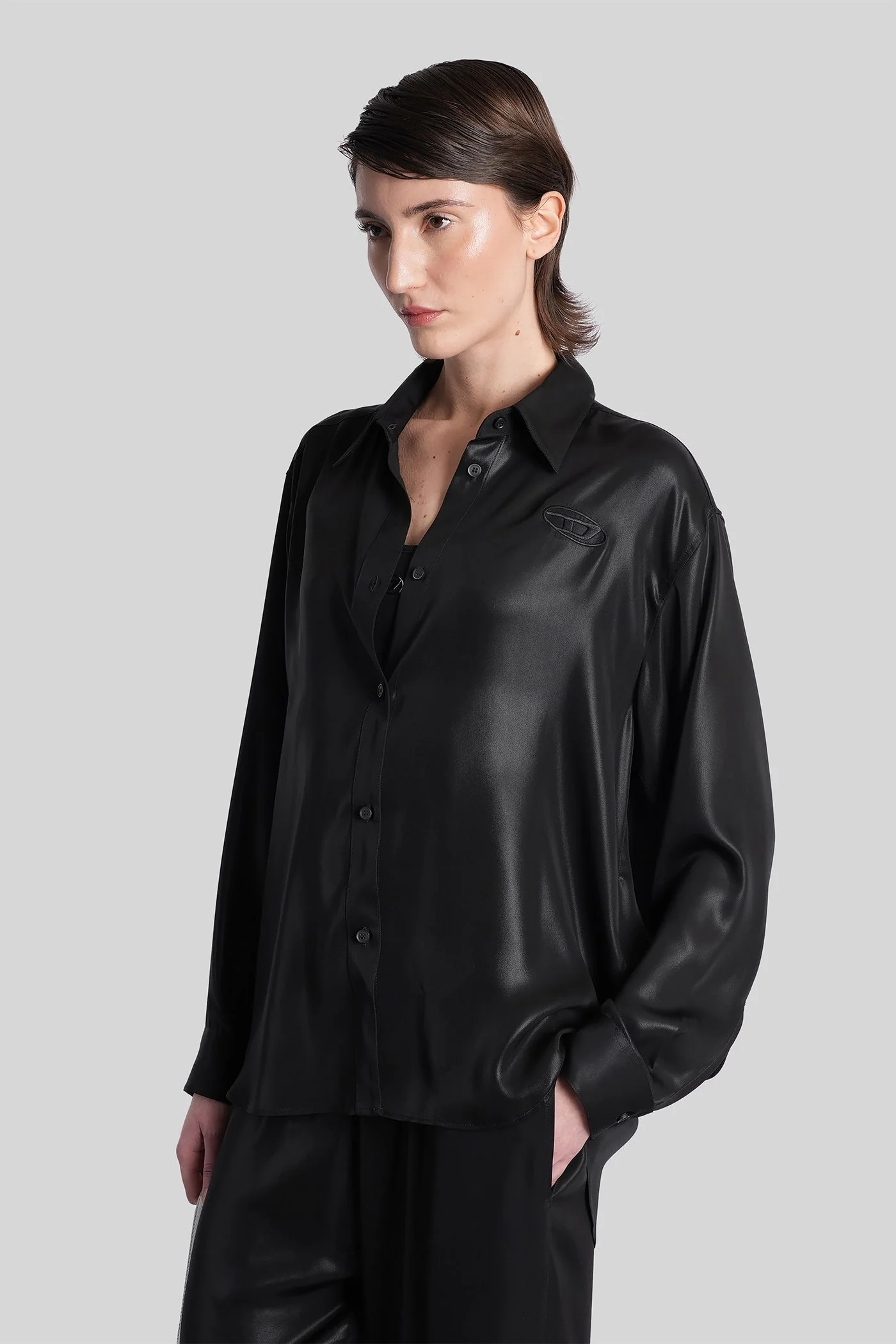 C-simplier Shirt in black polyester - Image 4