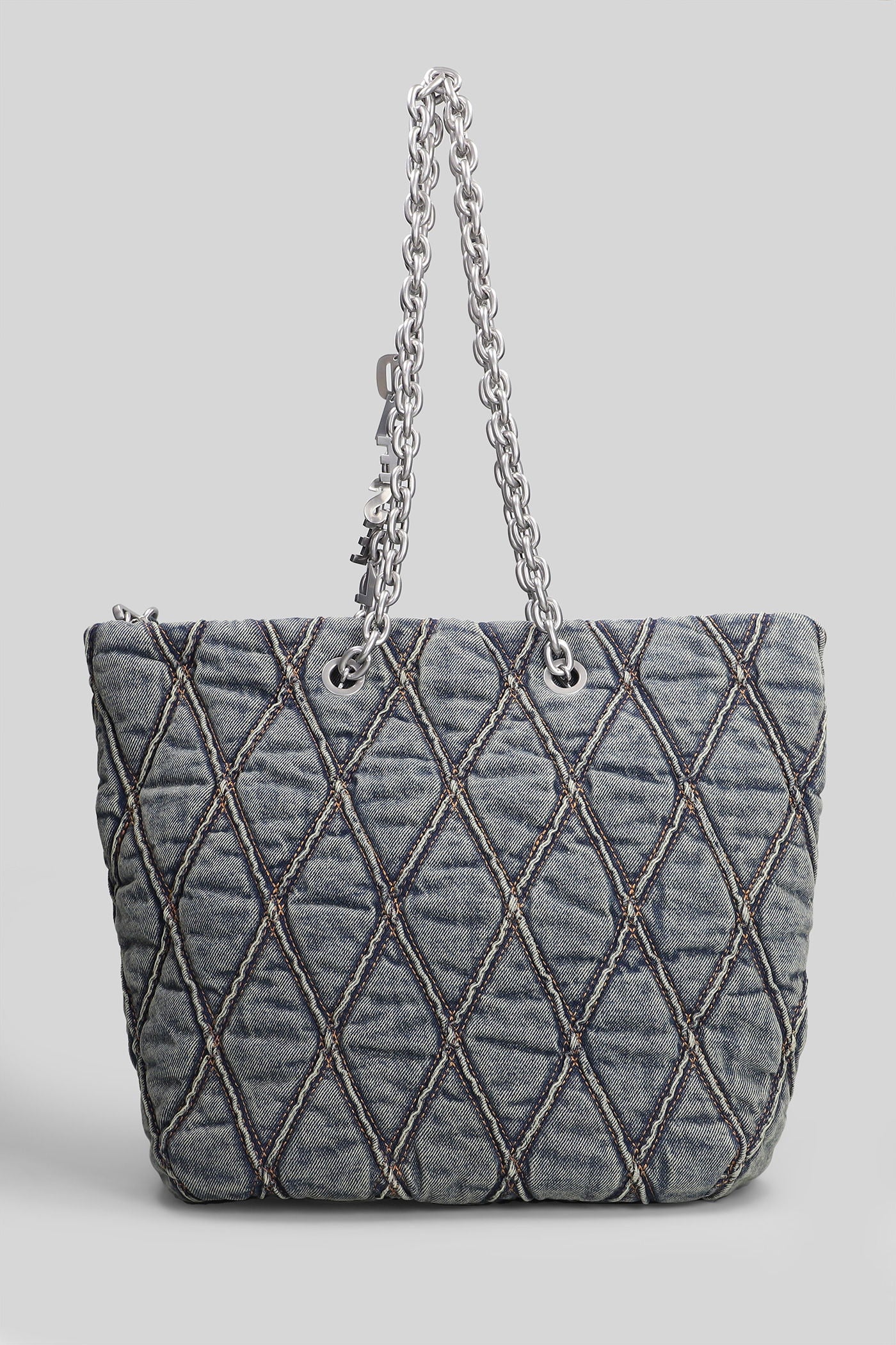 Charm-d Tote in blue denim - Image 3