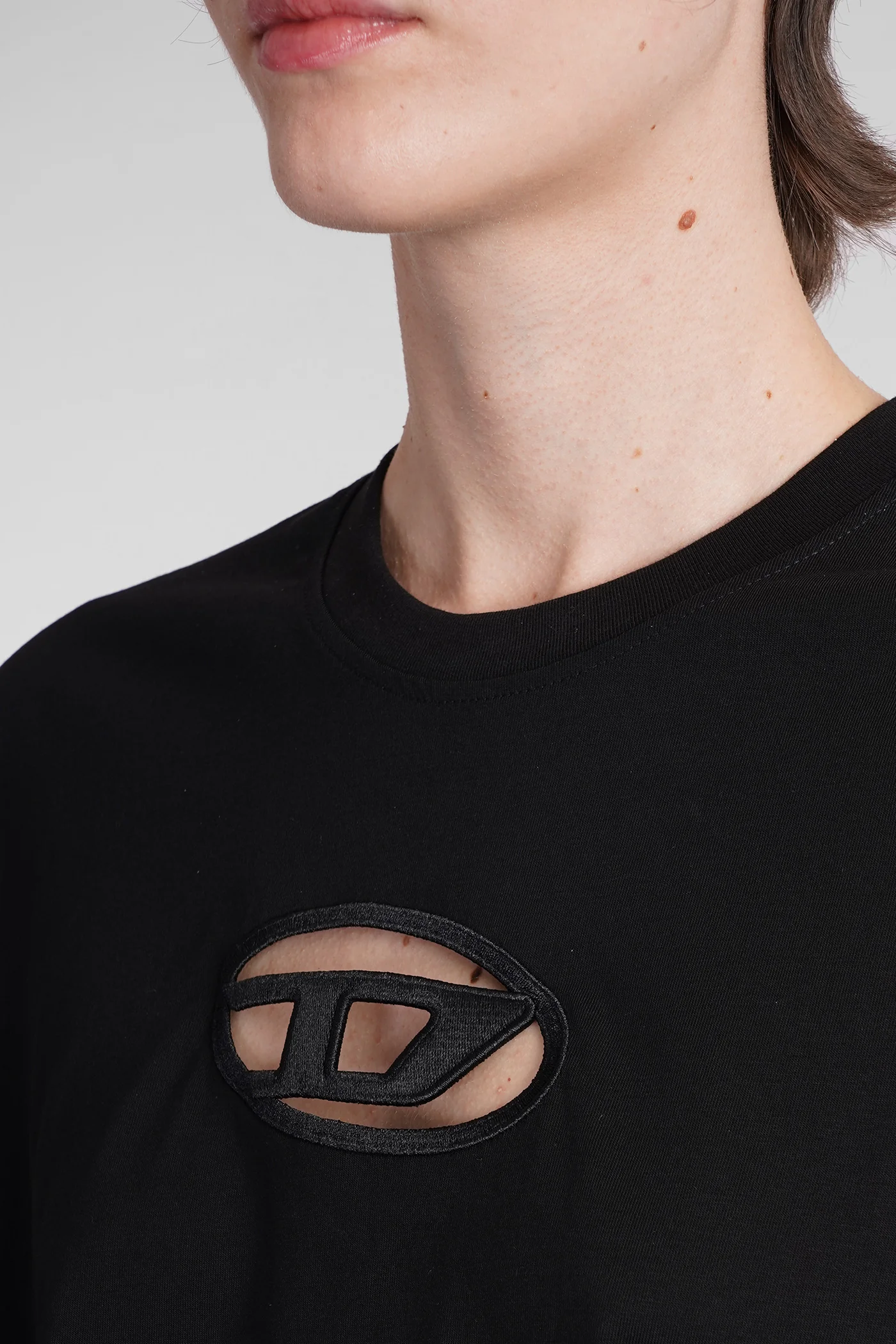 T-Shirt in black cotton - Image 5