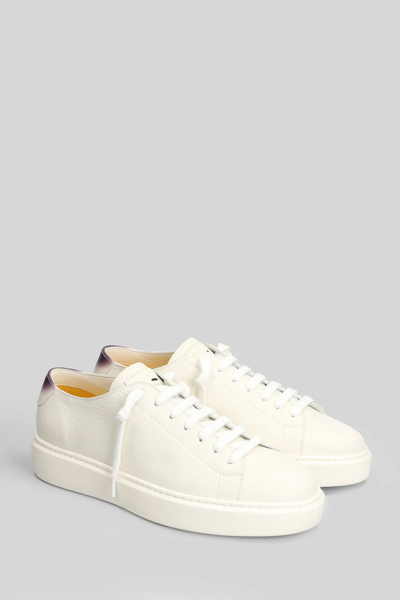 Sneakers in white leather - Image 2
