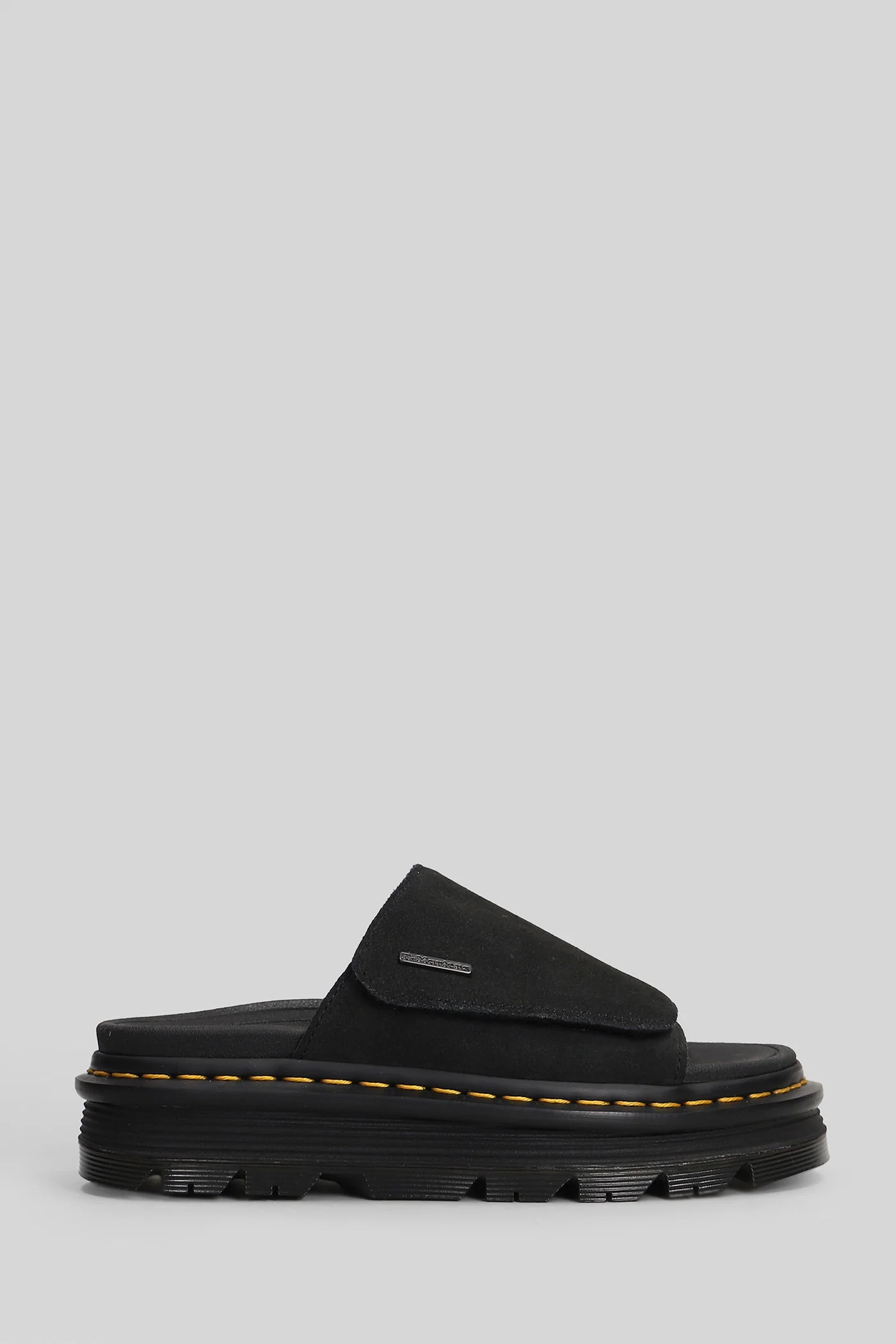 Zebzag Slide  in black suede - Image 6