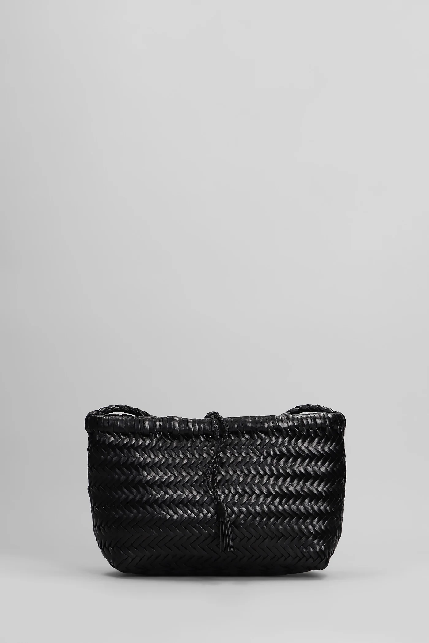 Minsu Mini Basket Hand bag in black leather - Image 3