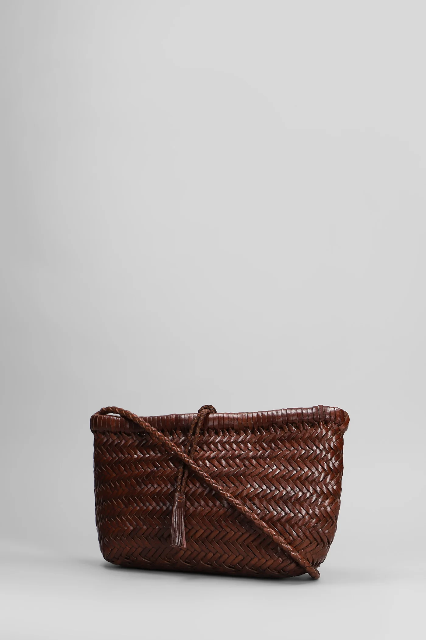Minsu Mini Basket Hand bag in brown leather - Image 2