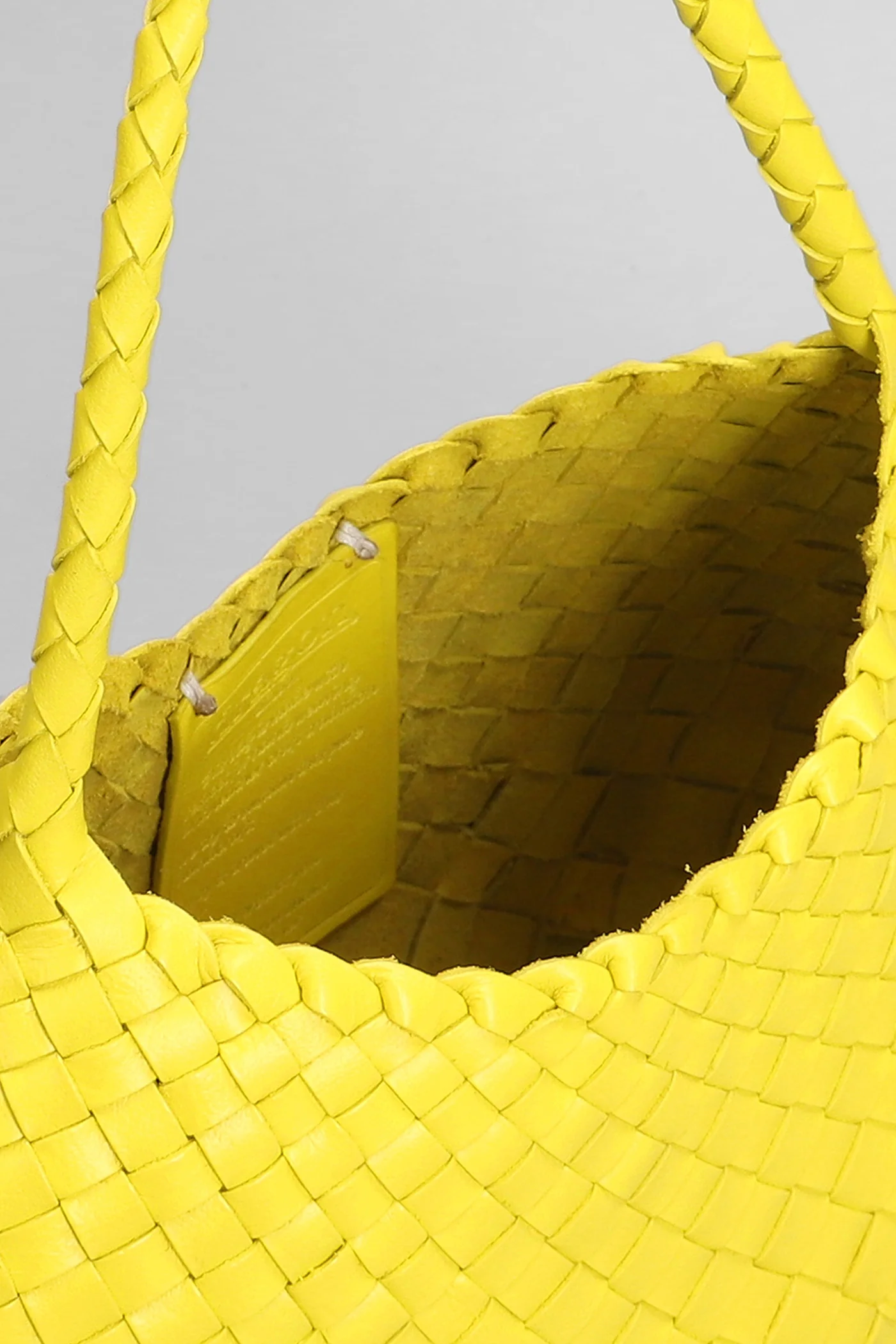 Rosanna Mini Hand bag in yellow leather - Image 4
