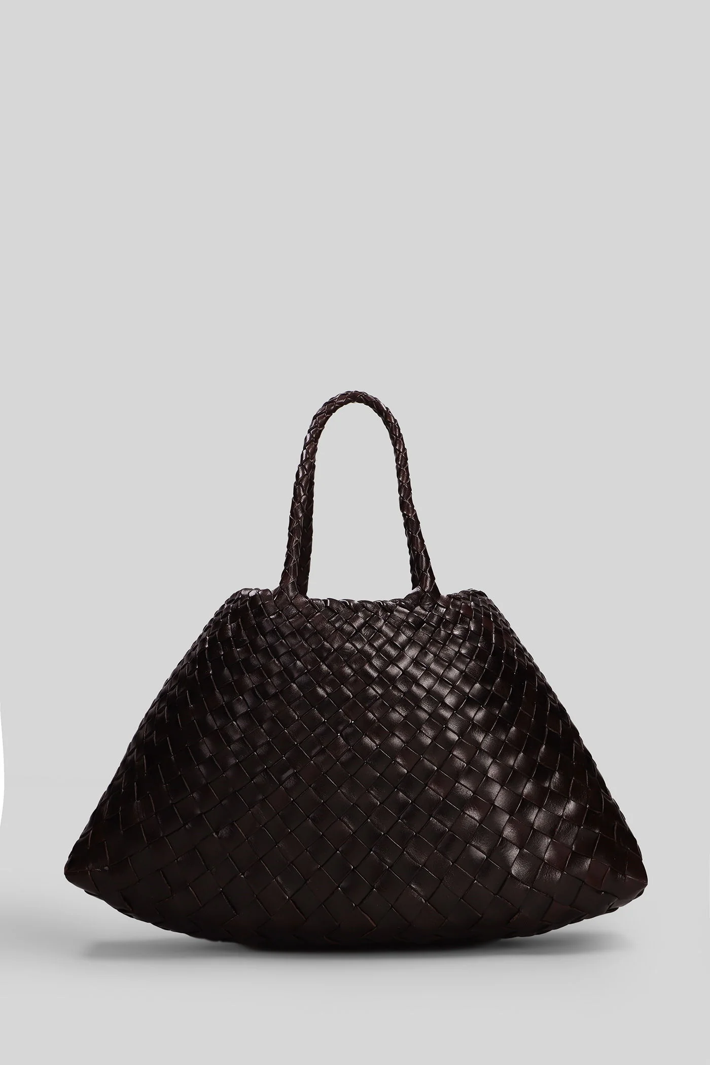 Santa Croce Small Tote in brown leather - Image 3