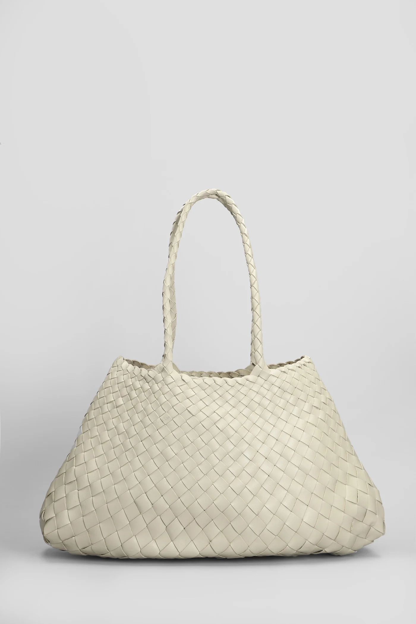 Santa Croce Tote in beige leather - Image 3
