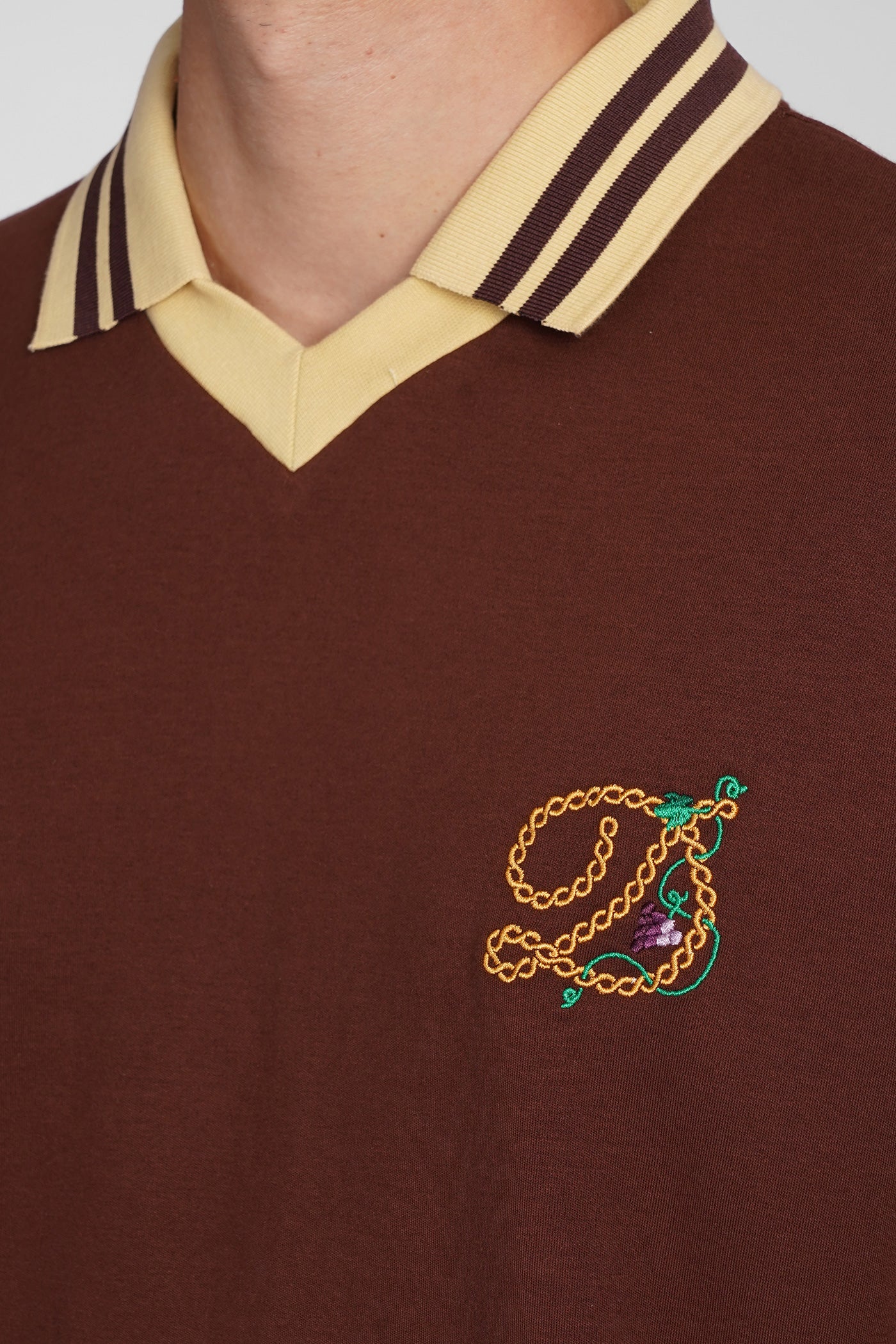 Polo in brown cotton - Image 5