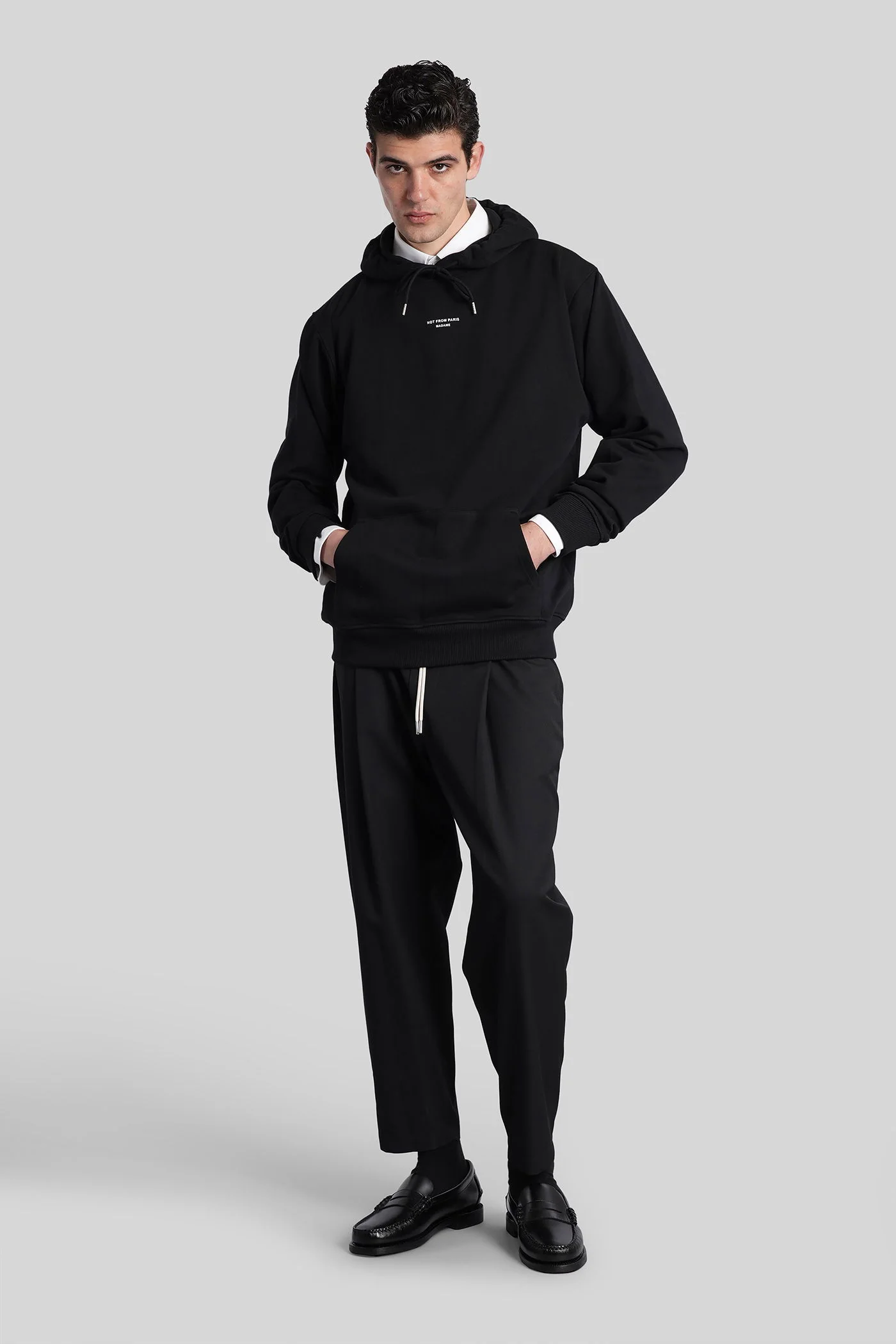 Sweatshirt in black cotton - Image 2