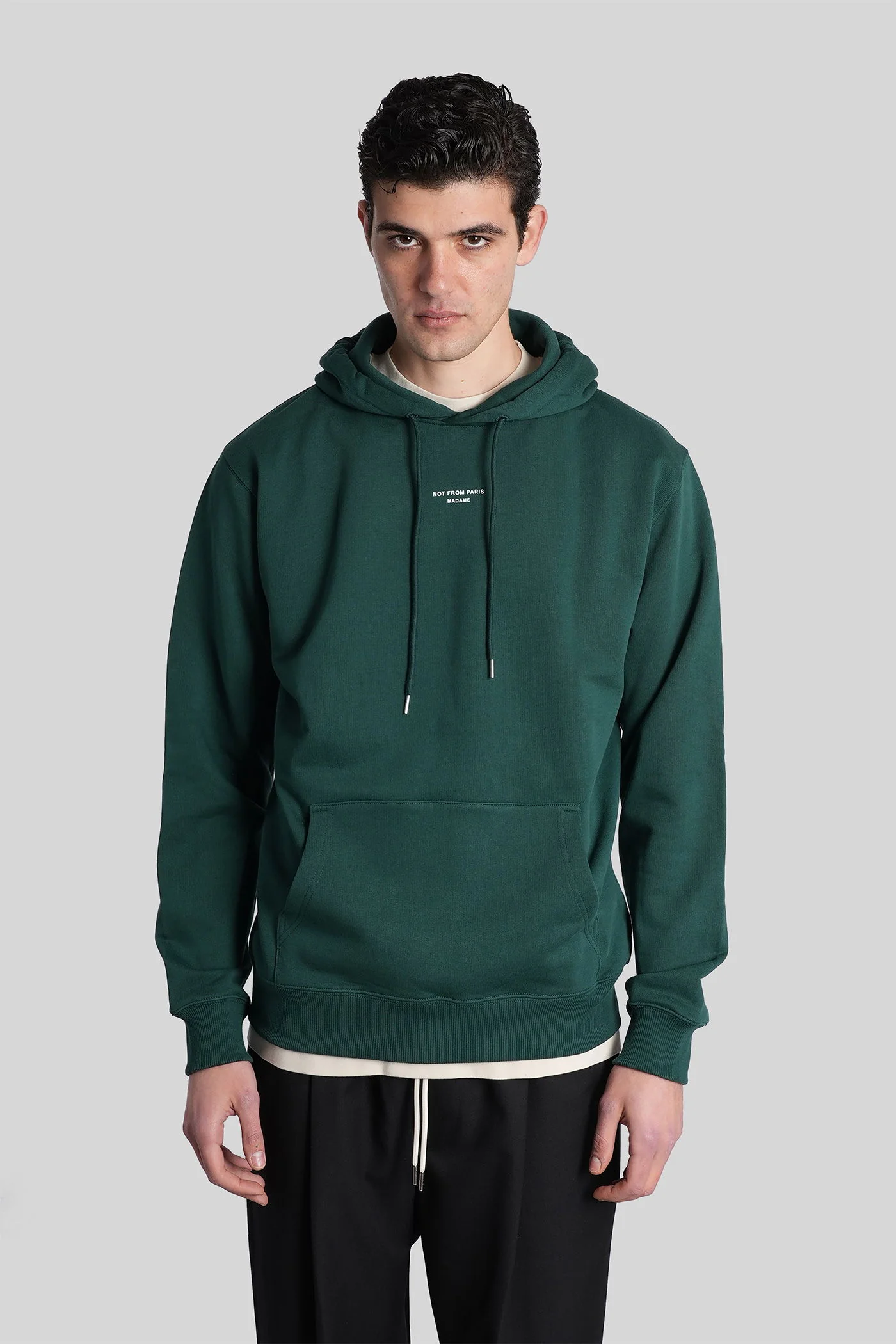 Sweatshirt in green cotton