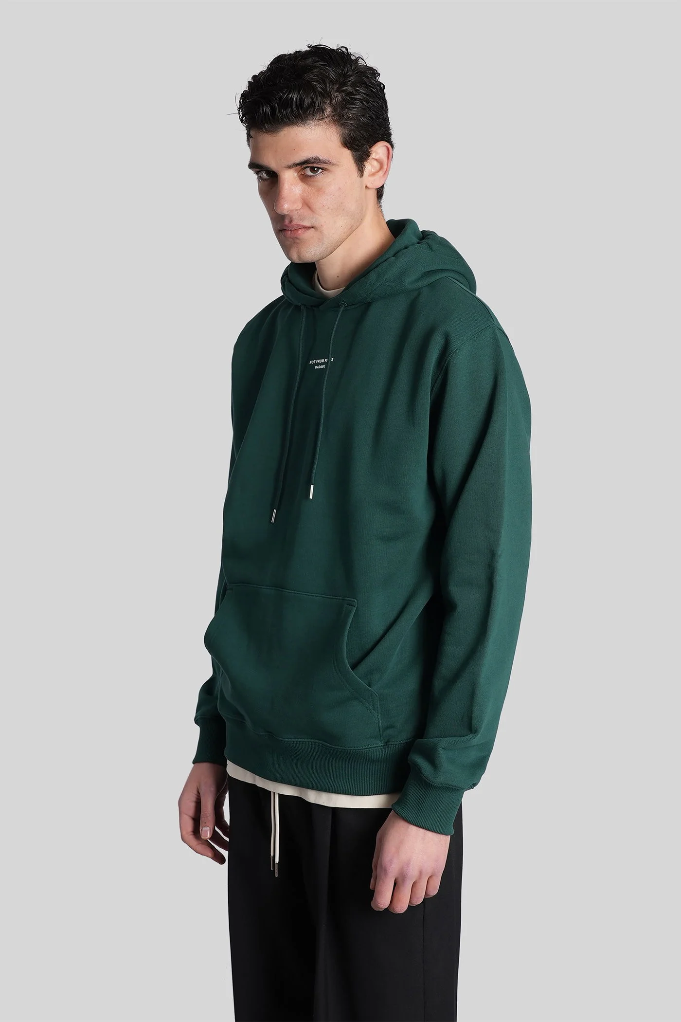 Sweatshirt in green cotton - Image 4