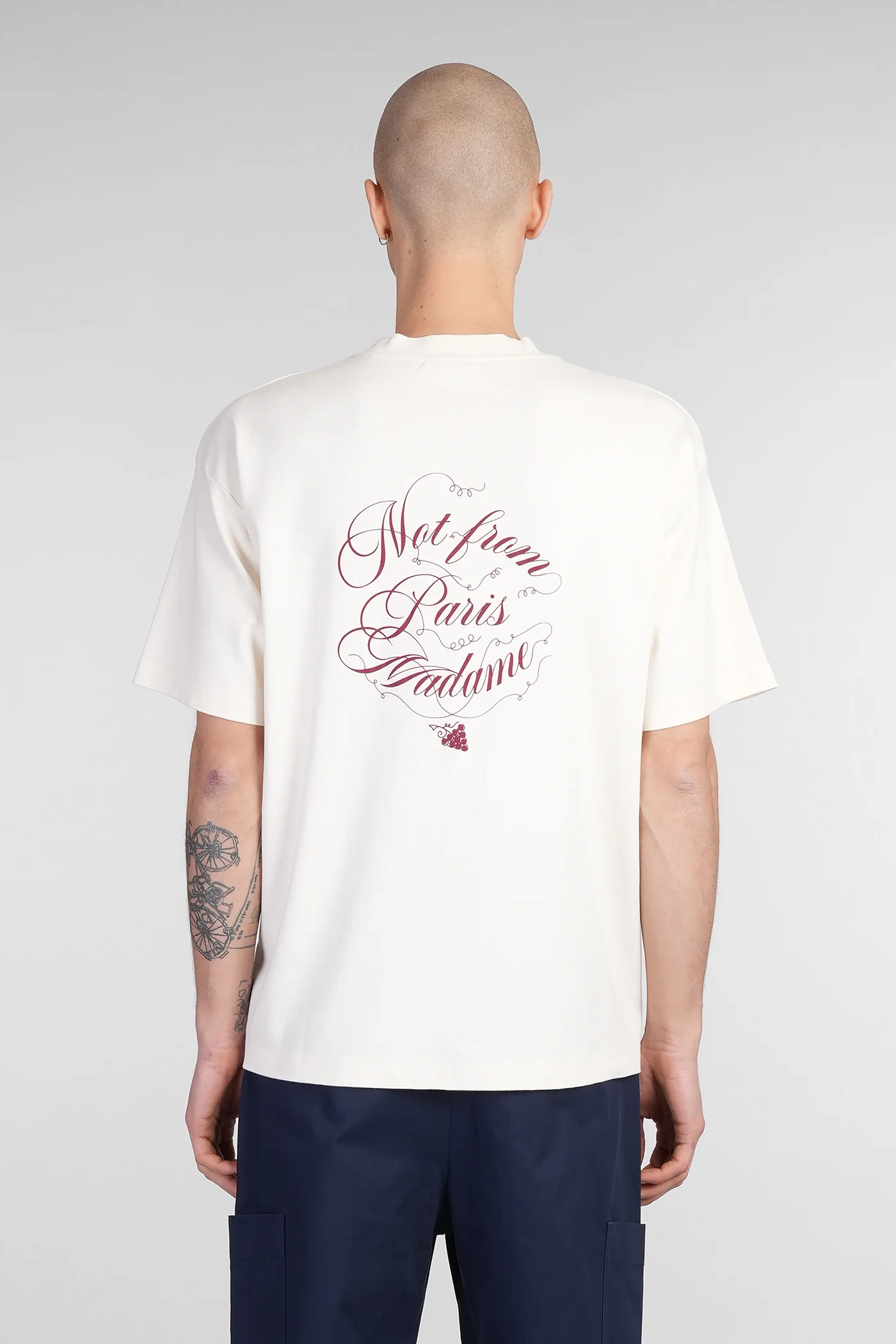 T-Shirt in beige cotton - Image 3