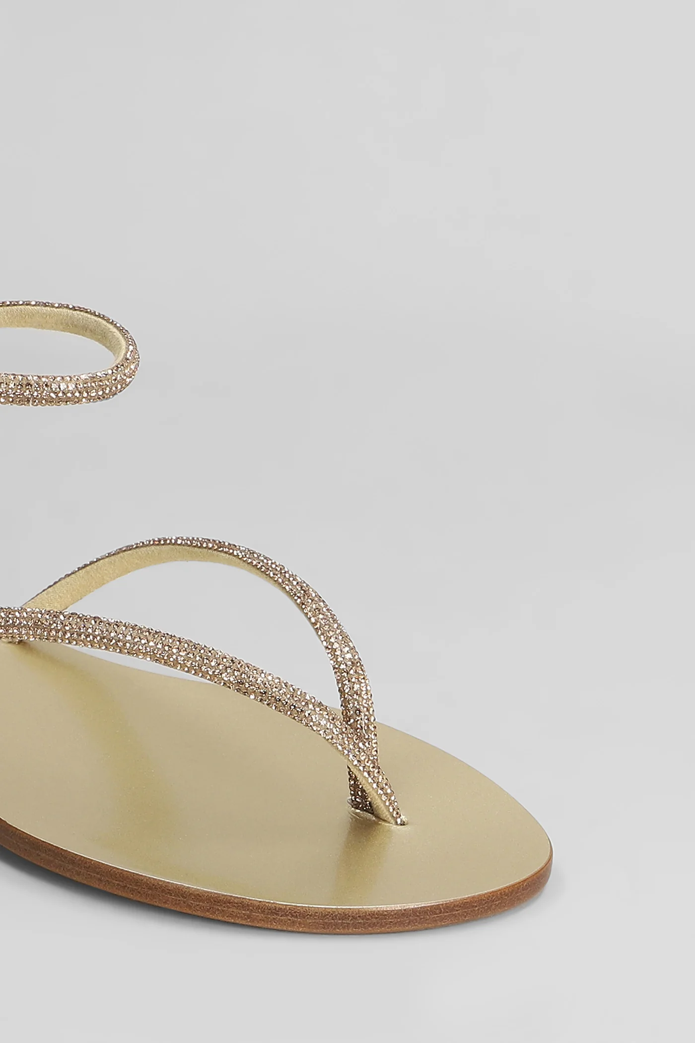Flats in platinum leather - Image 5