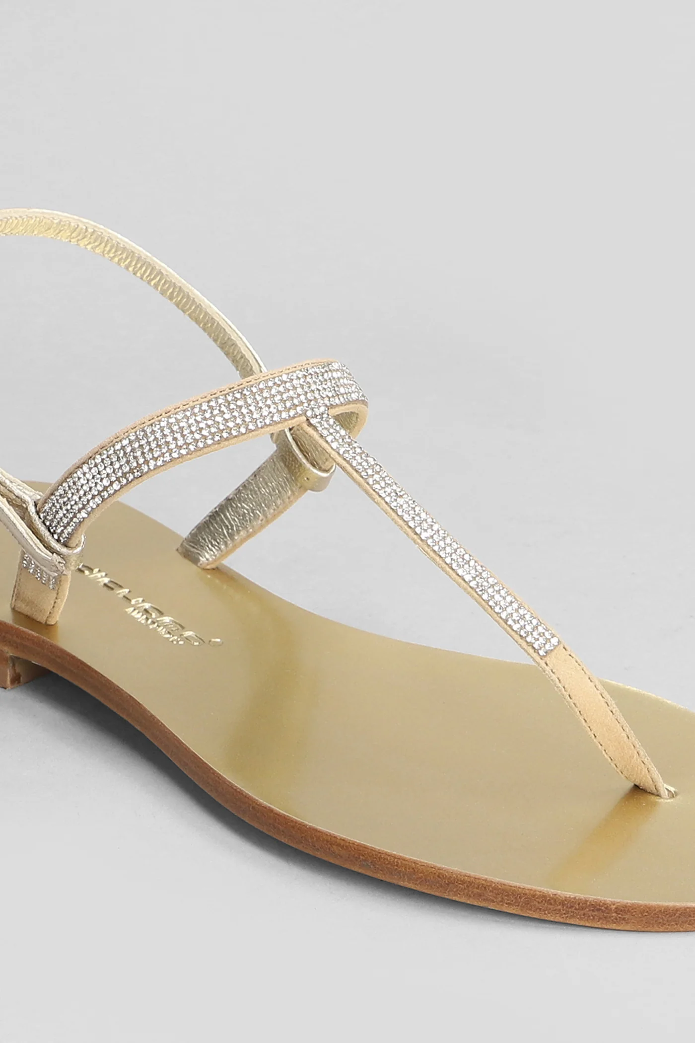 Flats in platinum leather - Image 5