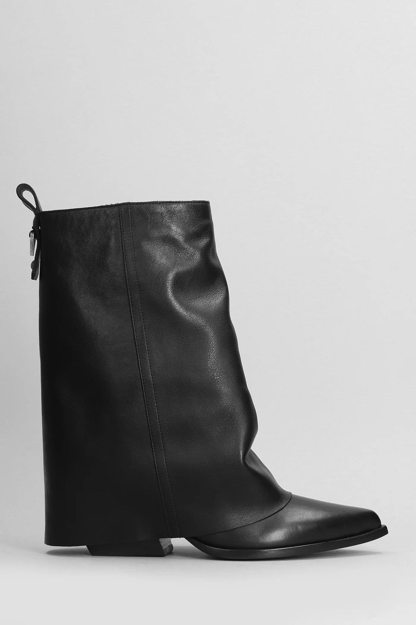 texan Ankle boots in black leather