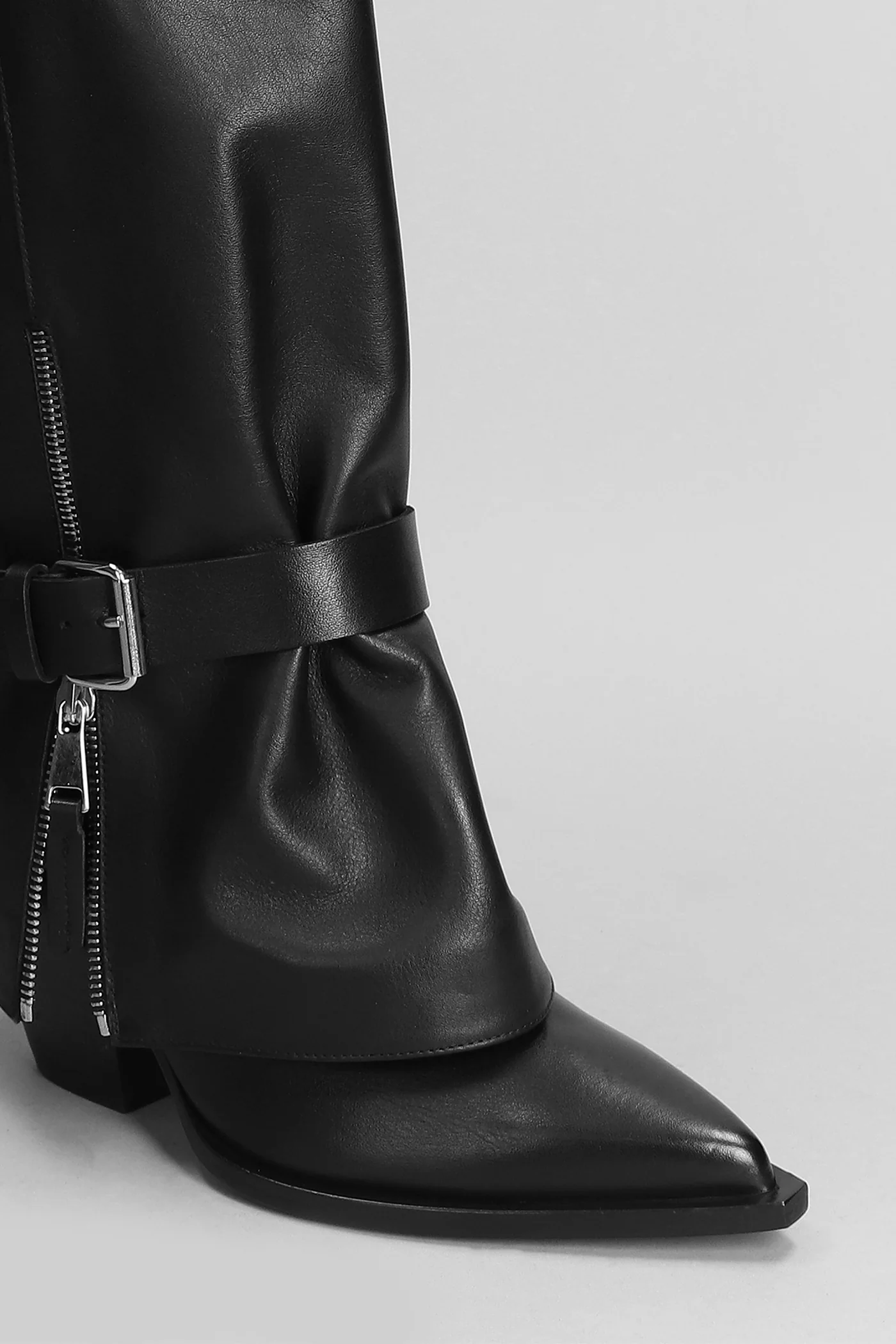 texan boots in black leather - Image 5