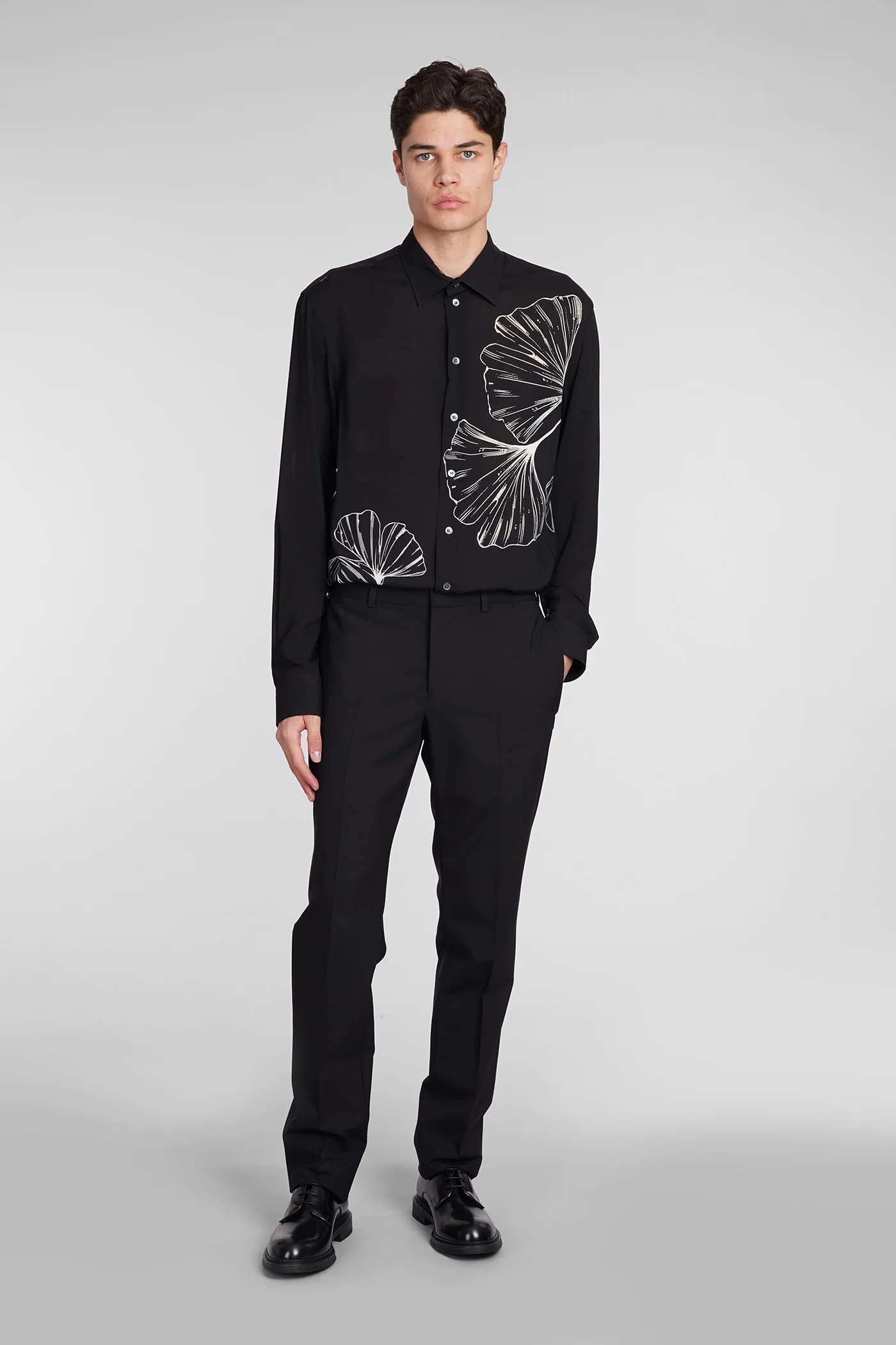 Pants in black wool - Image 2