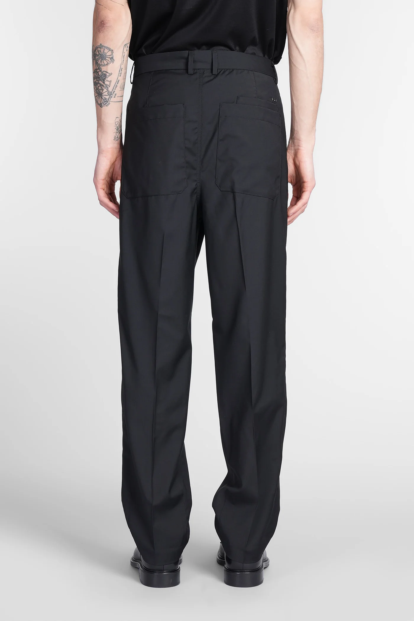 Pants in black wool - Image 3