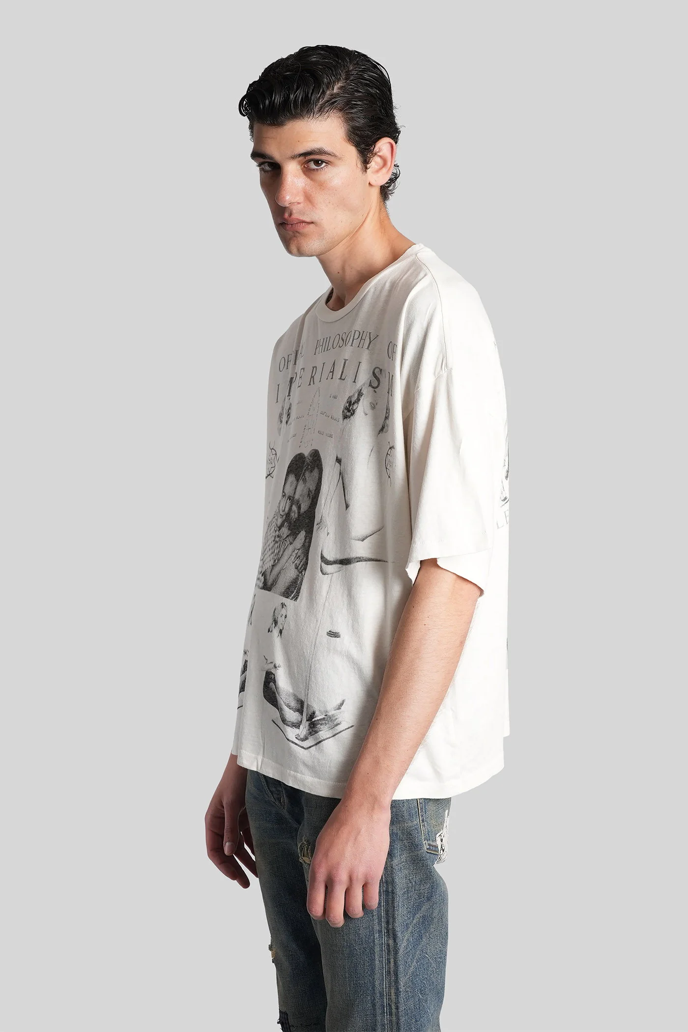 T-Shirt in white cotton - Image 4