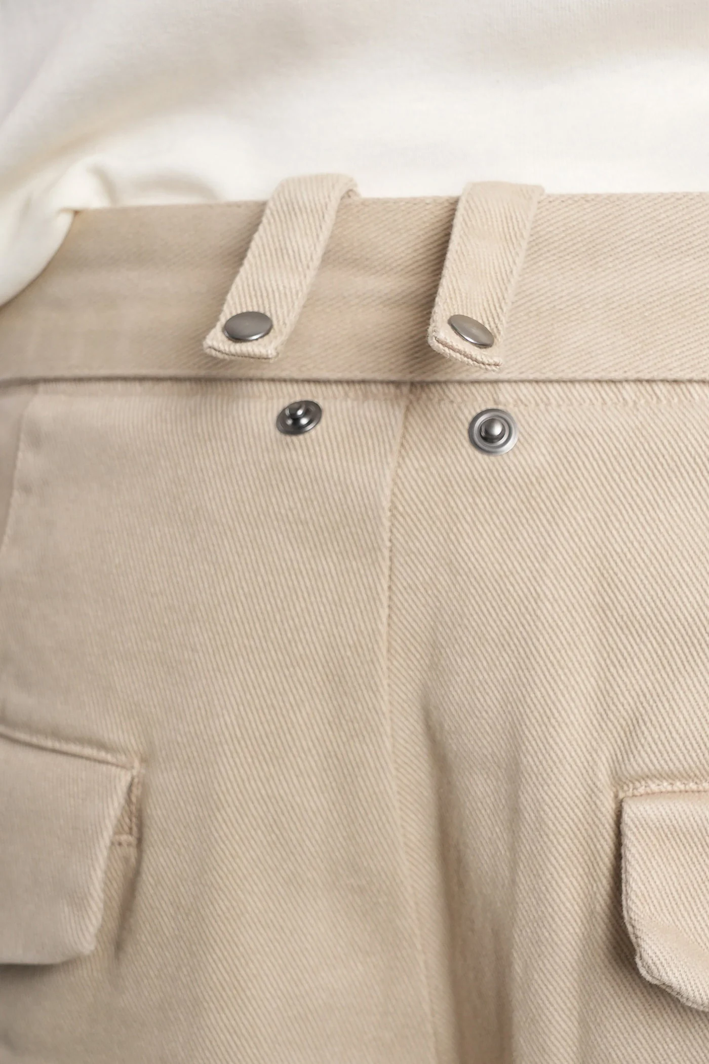 Pants in beige cotton - Image 4