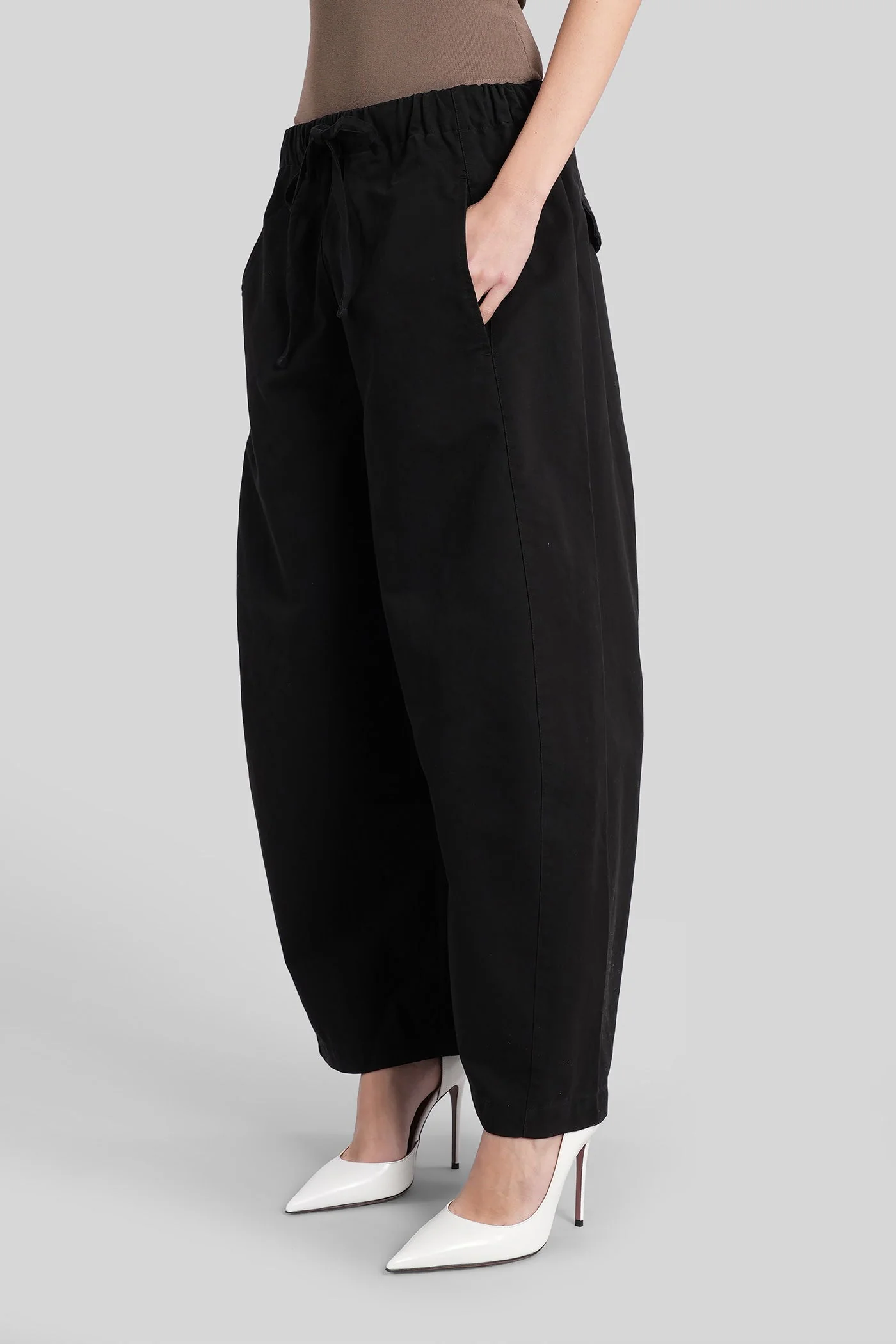 Pants in black cotton - Image 4