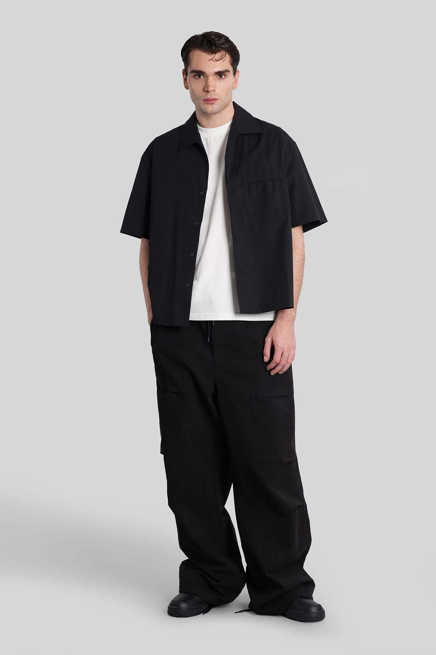 Pants in black cotton - Image 2