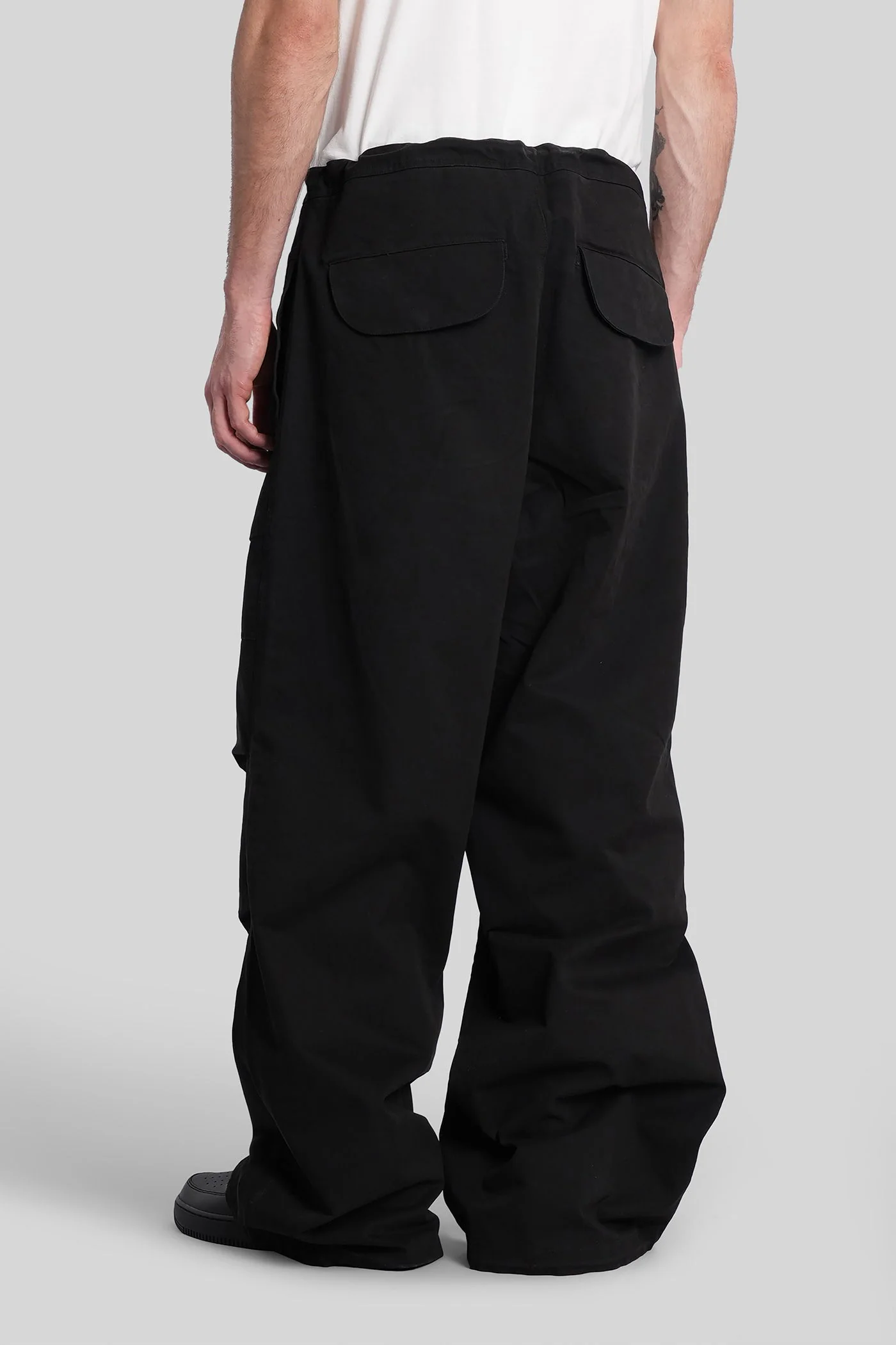 Pants in black cotton - Image 3