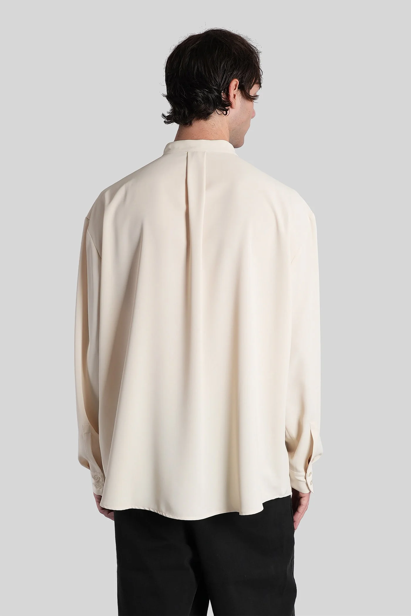 Shirt in beige polyester - Image 3