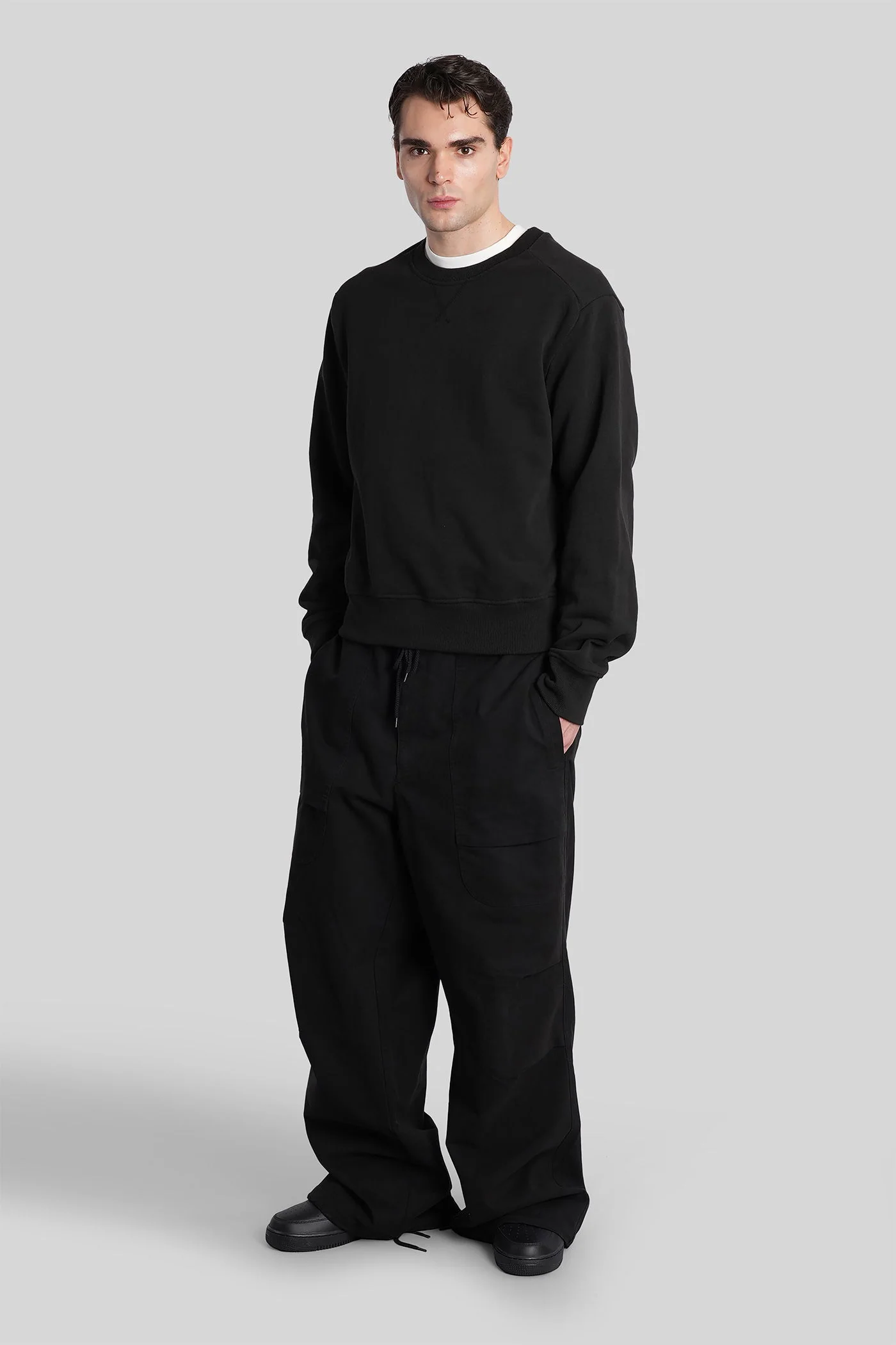 Sweatshirt in black cotton - Image 2
