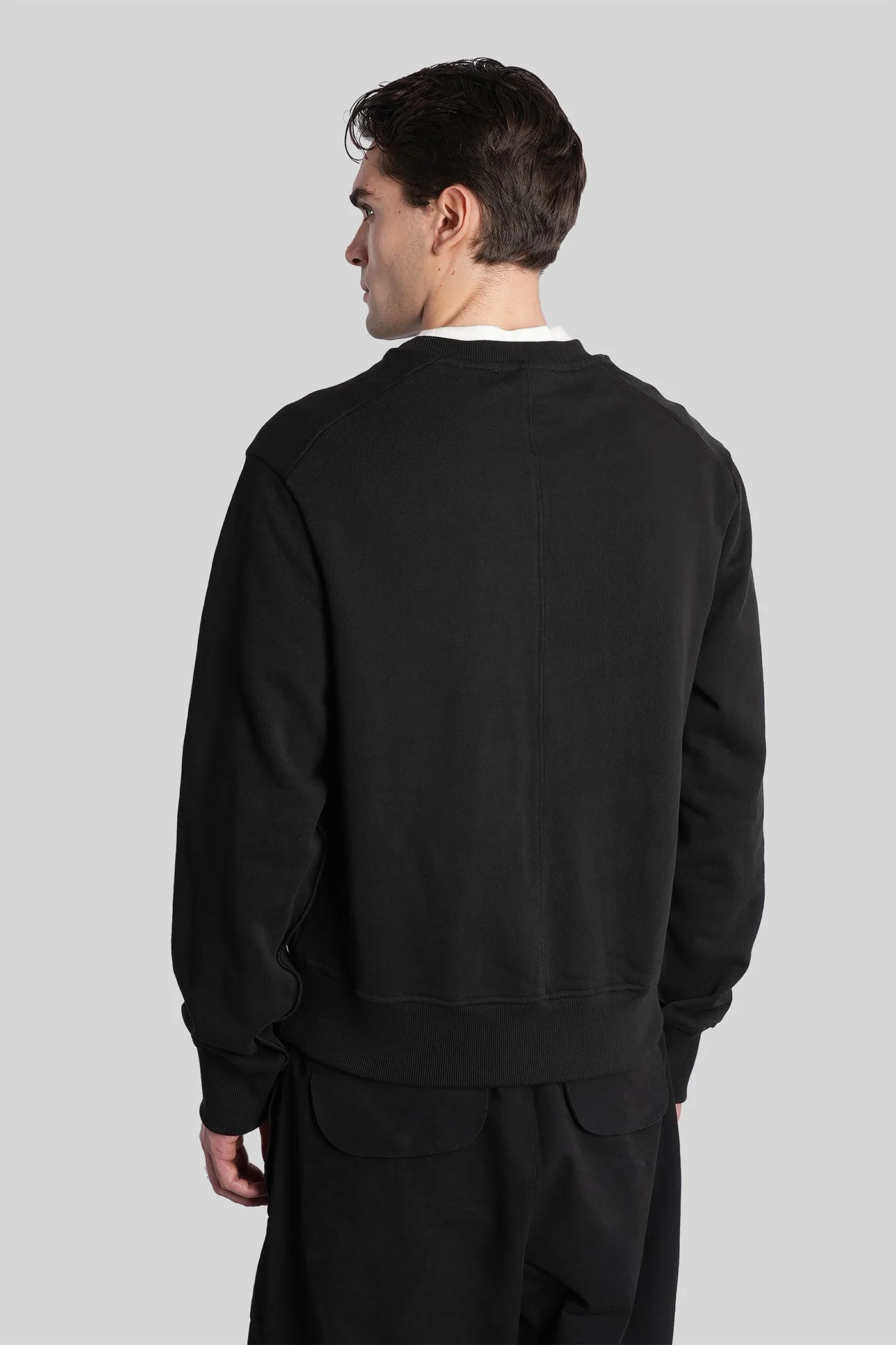Sweatshirt in black cotton - Image 3