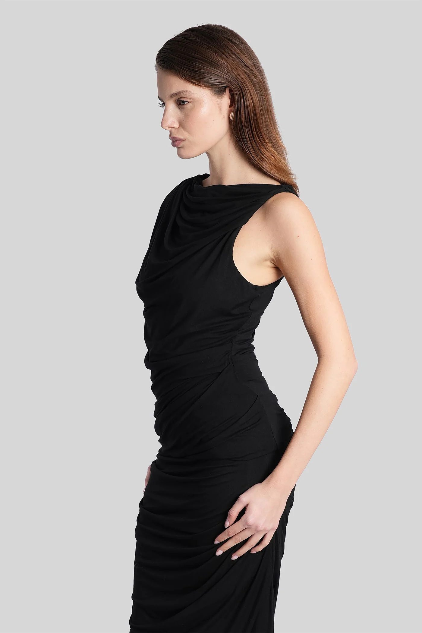 Topwear in black viscose - Image 4