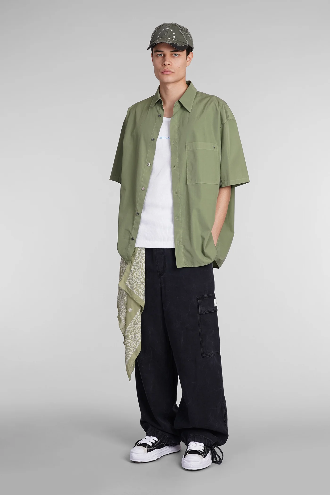 Pants in black cotton - Image 2