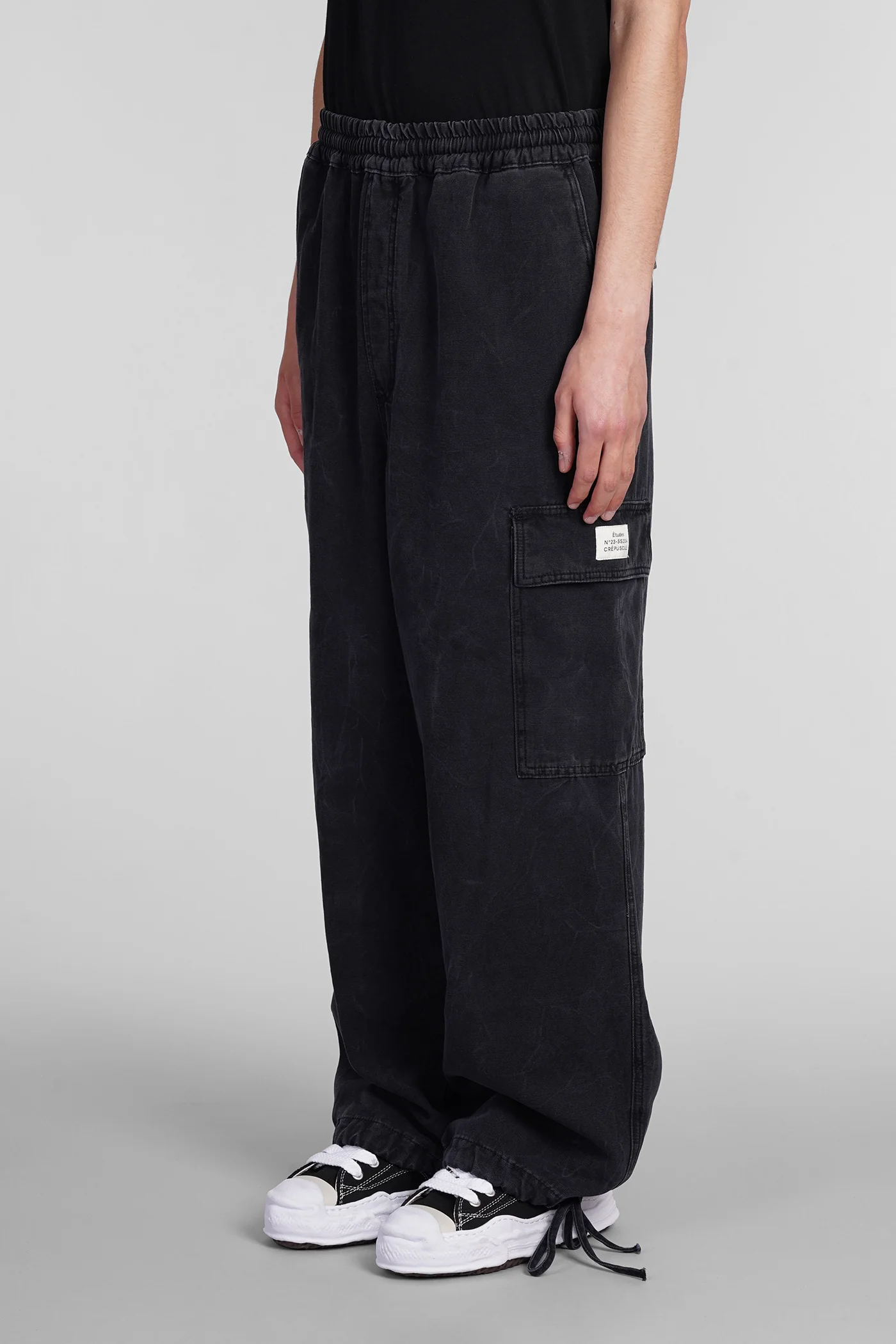 Pants in black cotton - Image 34