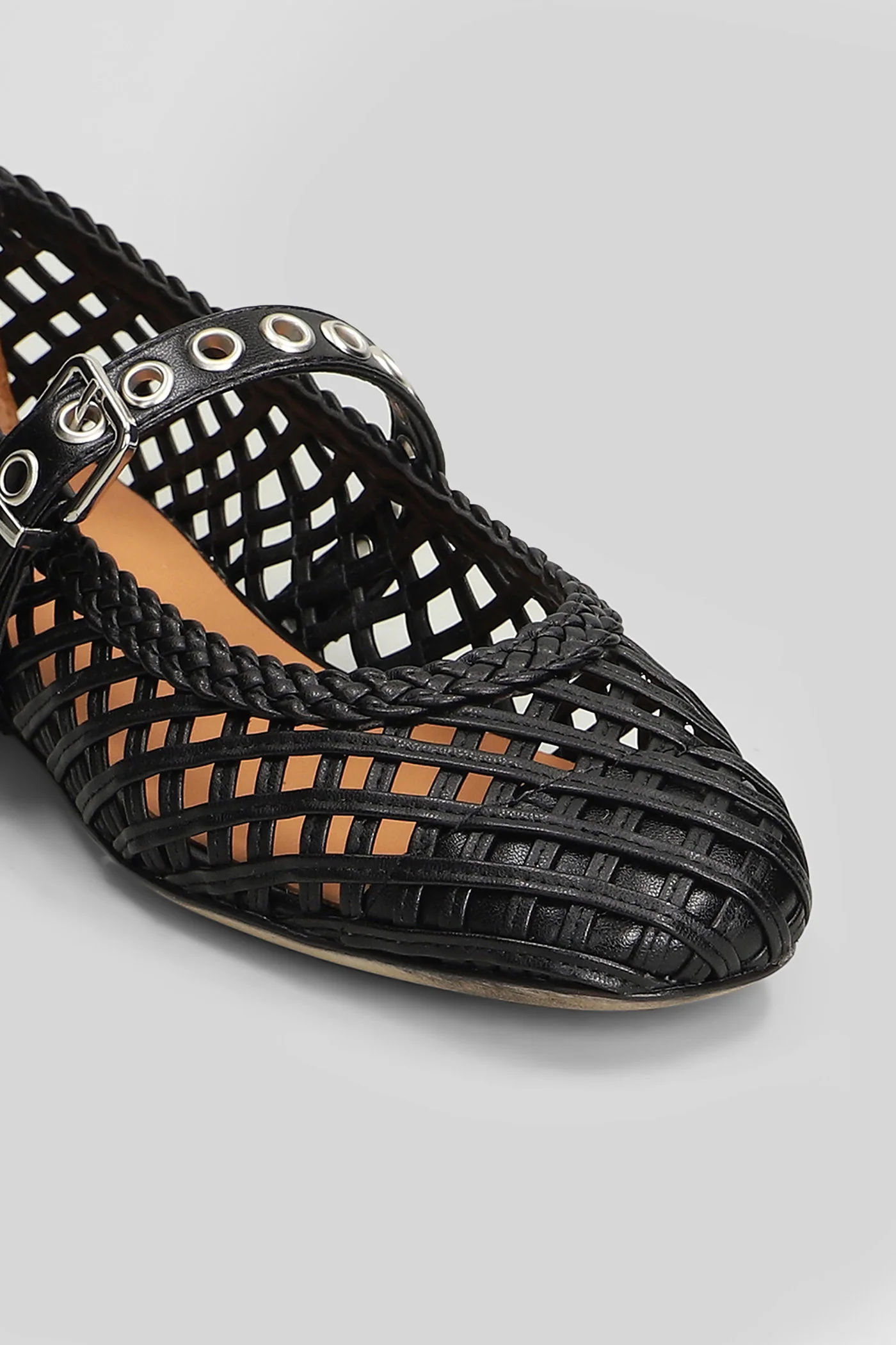 Ballet flats in black leather - Image 5