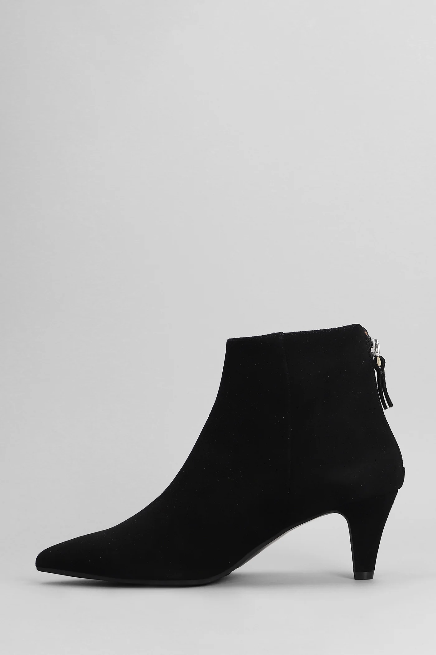 High heels Ankle boots in black suede - Image 3