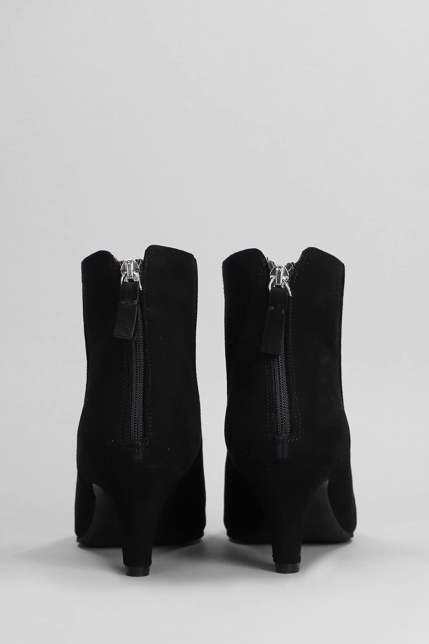 High heels Ankle boots in black suede - Image 4