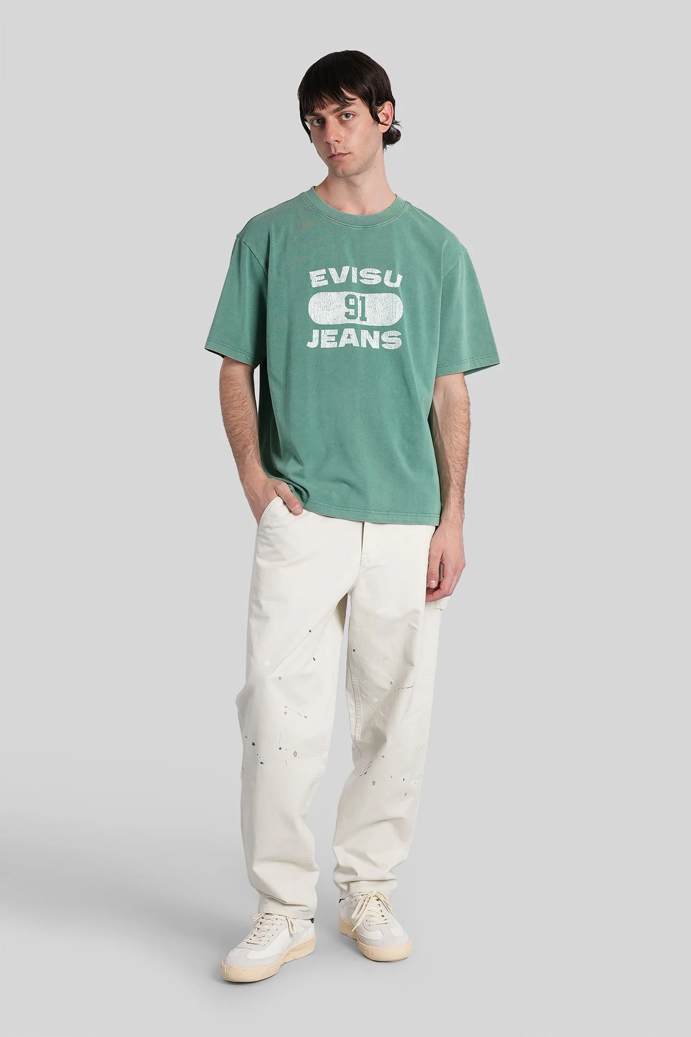 T-Shirt in green cotton - Image 2