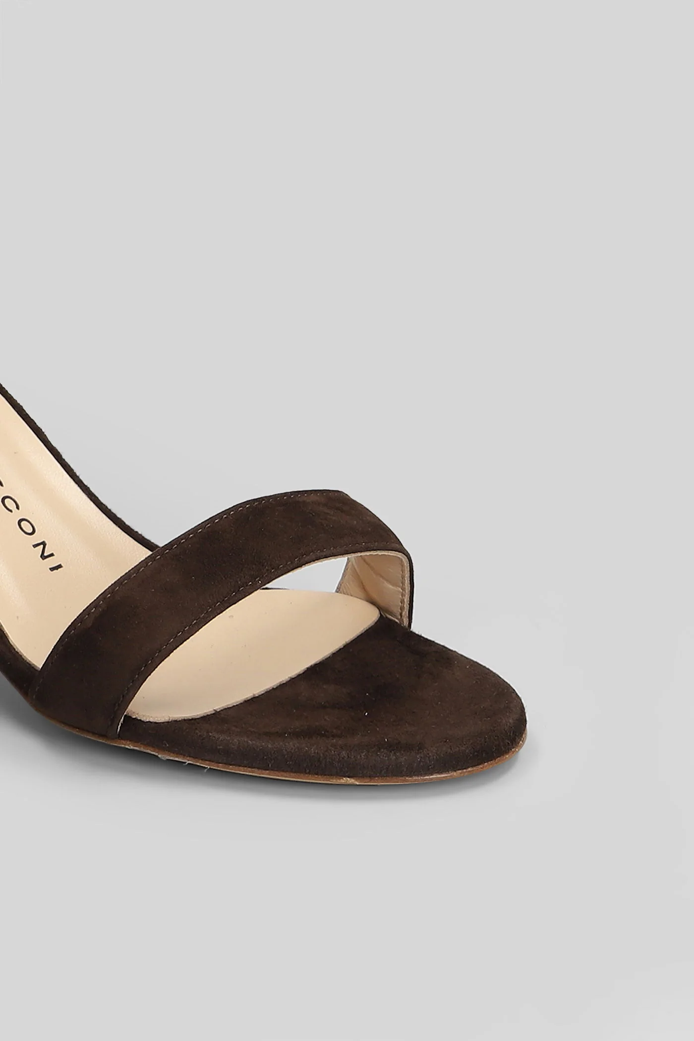 Sandals in brown suede - Image 5
