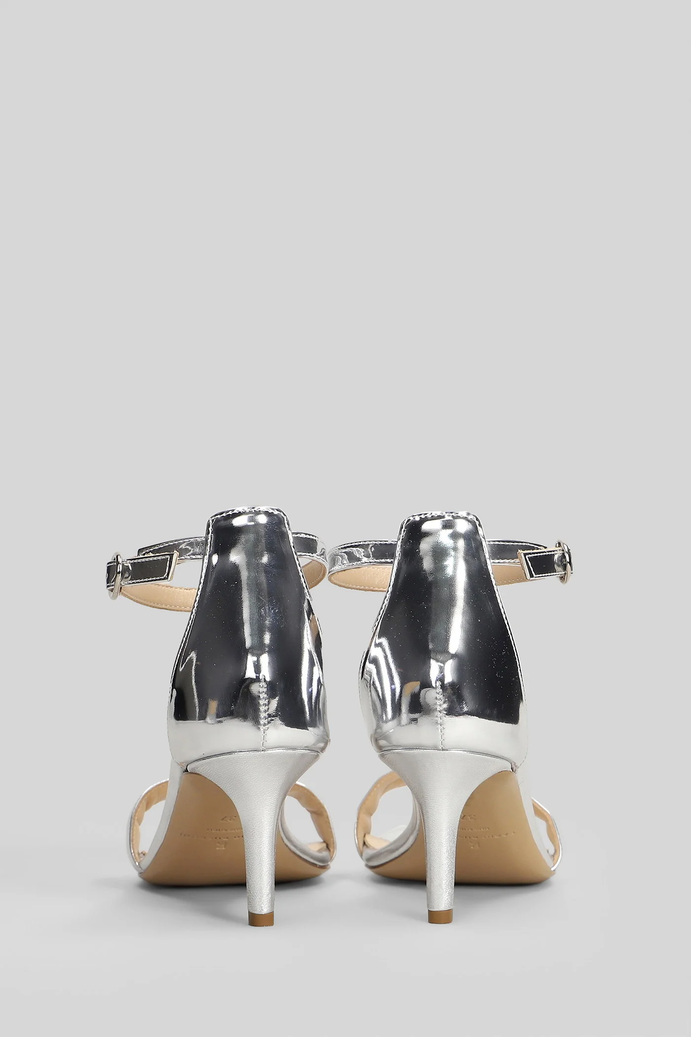 Sandals in silver leather - Image 4