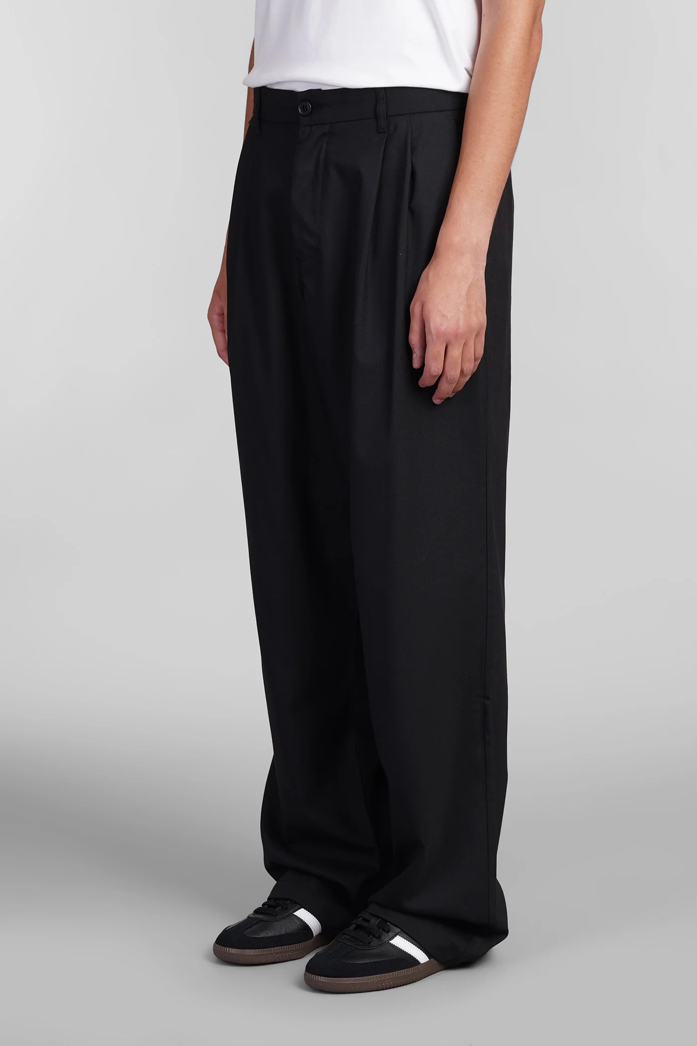 Pants in black polyester - Image 4