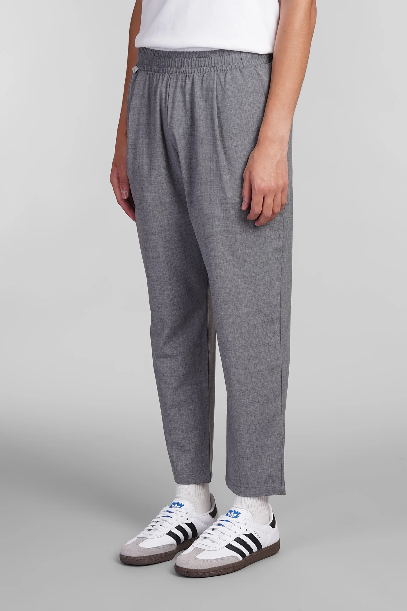 Pants in grey polyester - Image 4