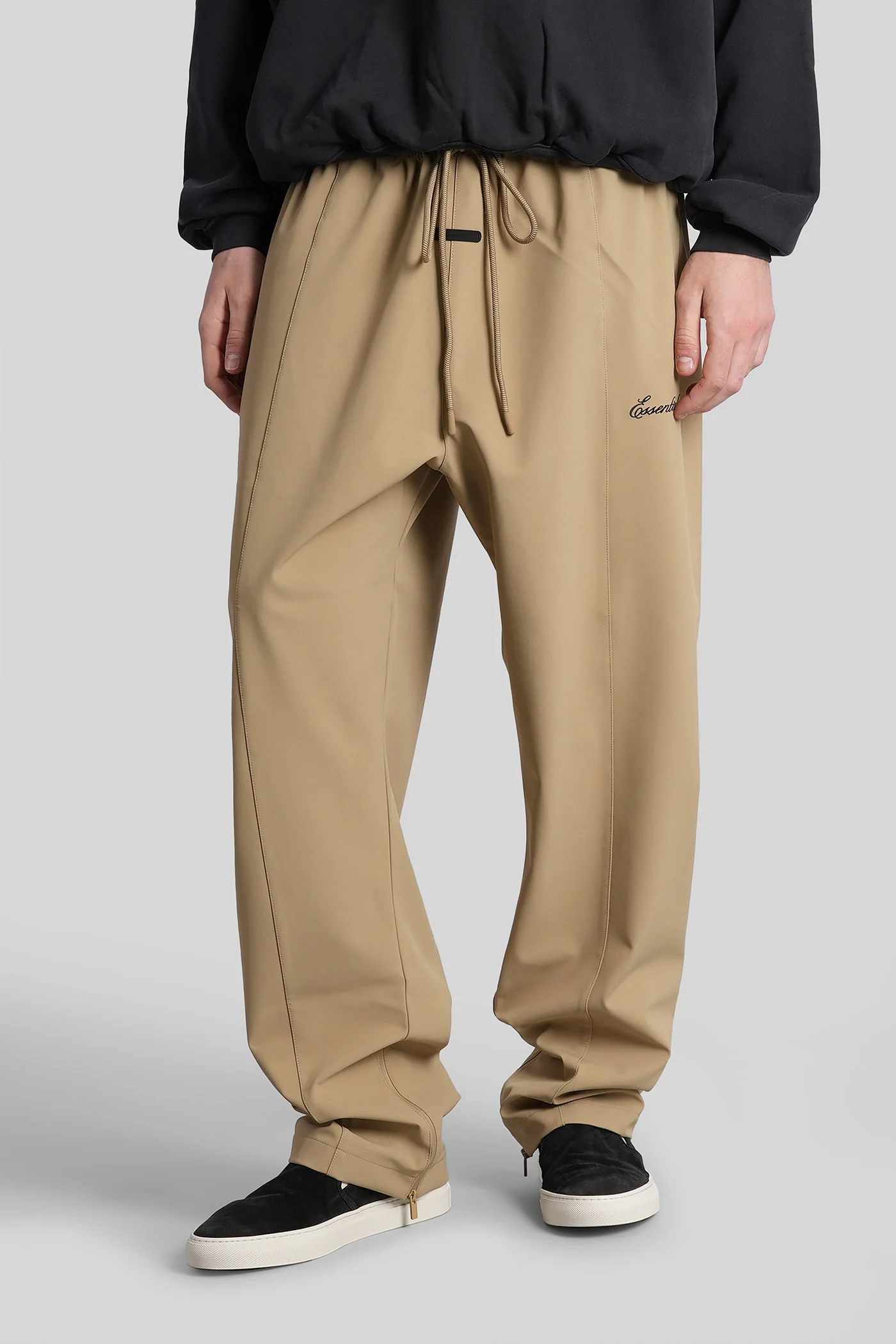 Pants in beige nylon - Image 4